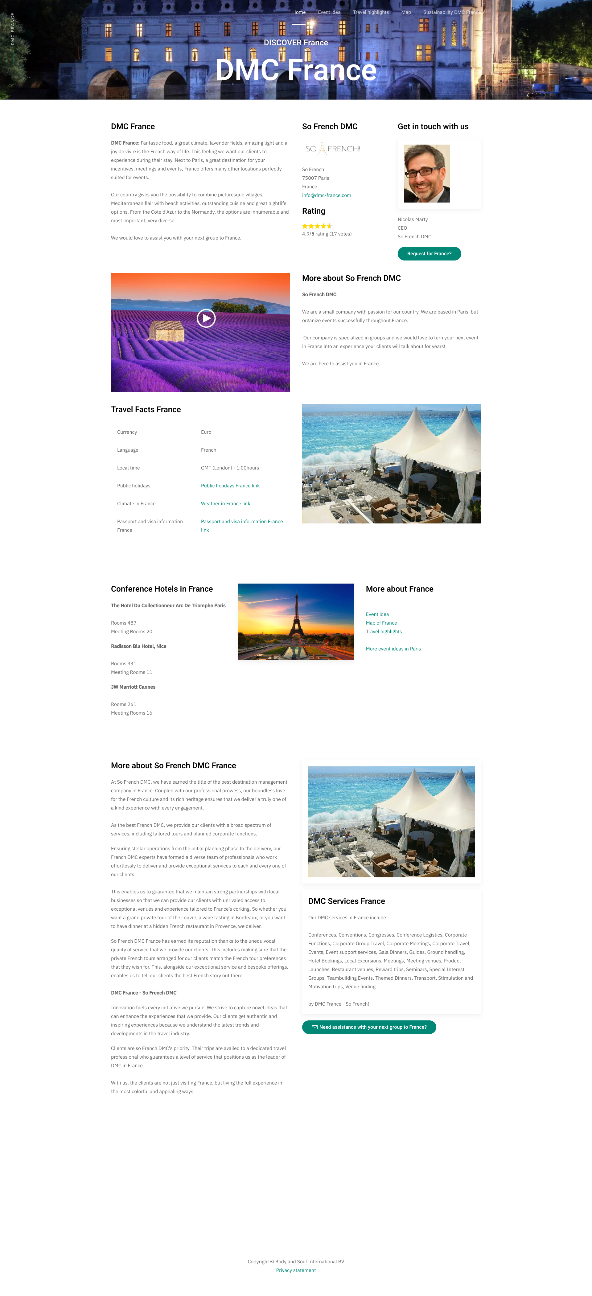 Aperçu du site