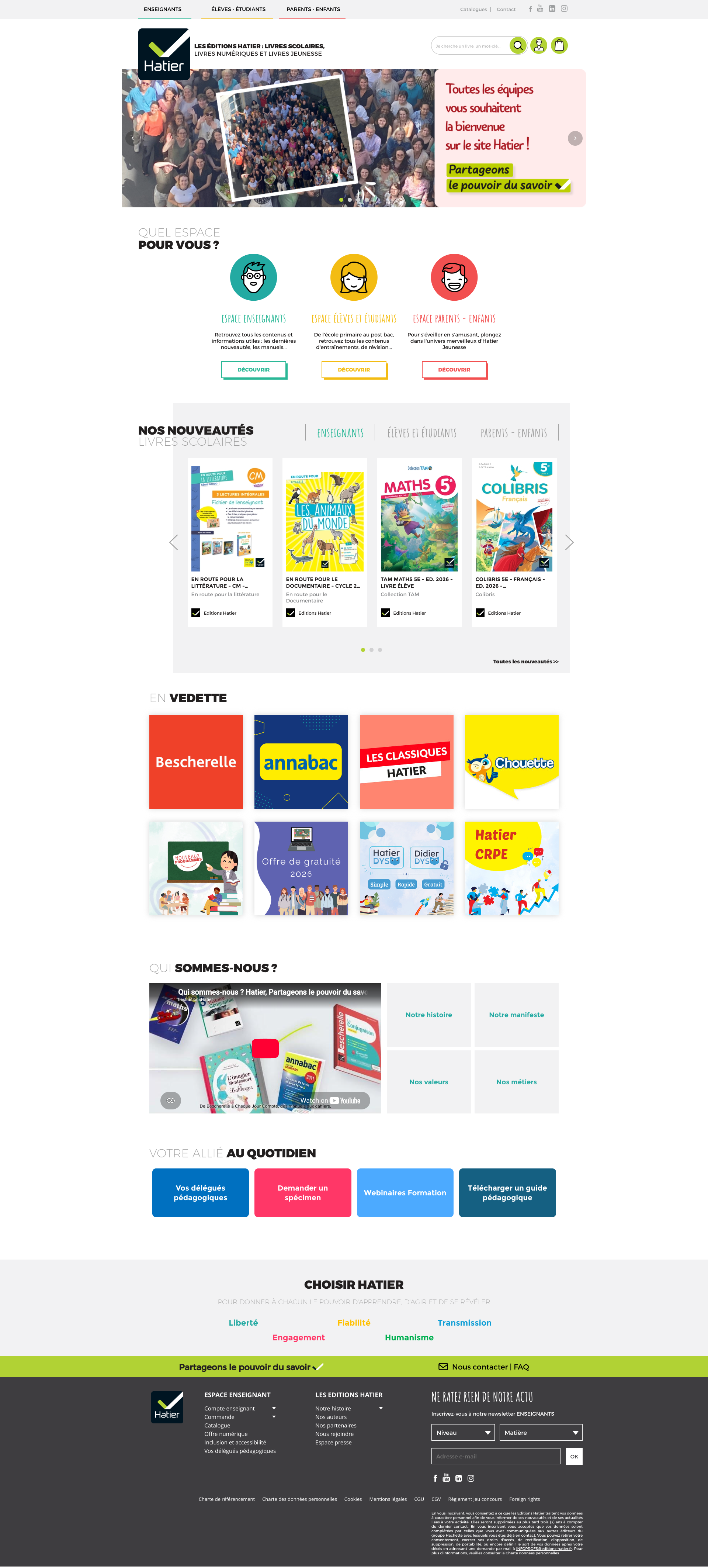 Aperçu du site