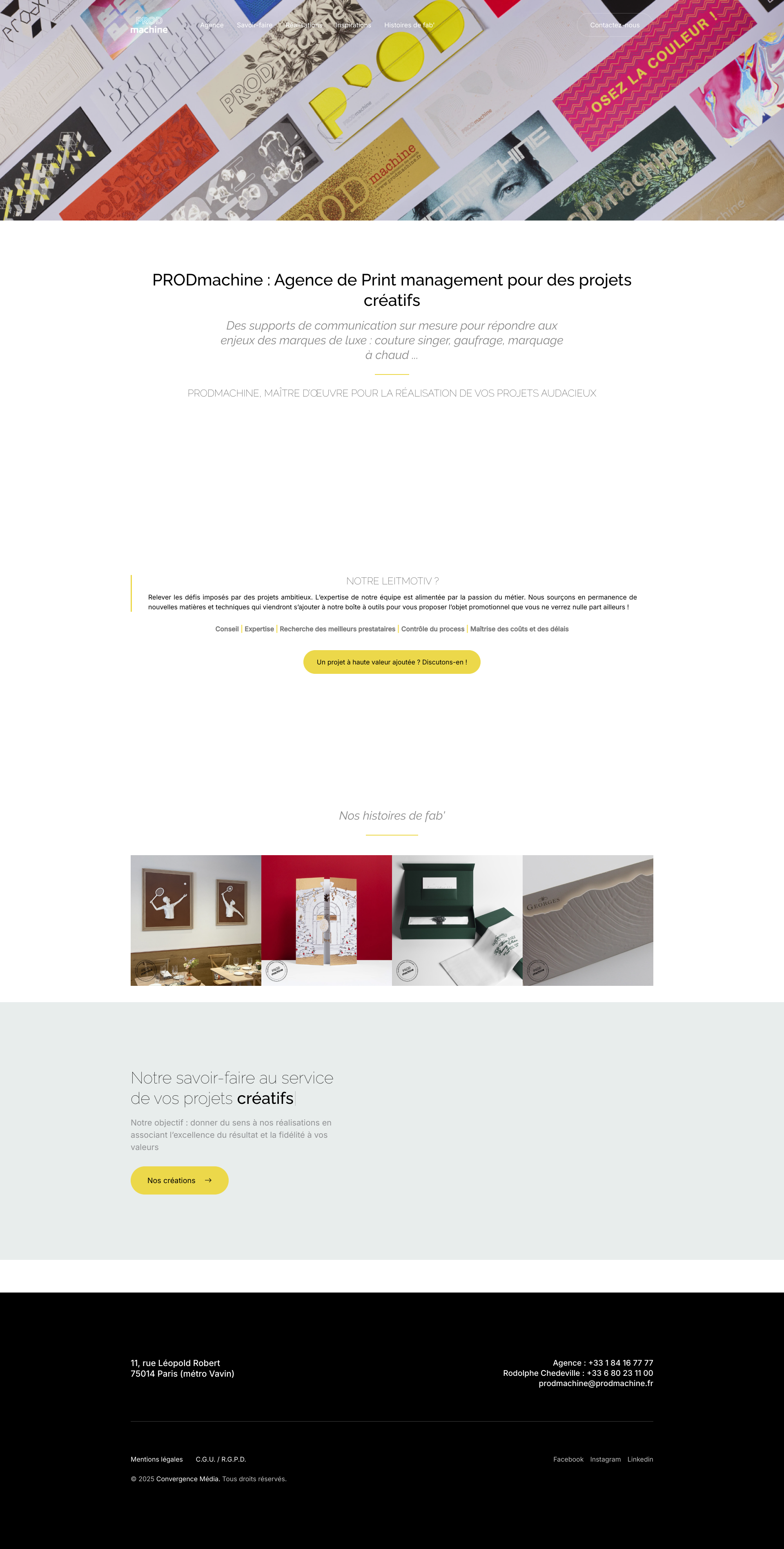 Aperçu du site
