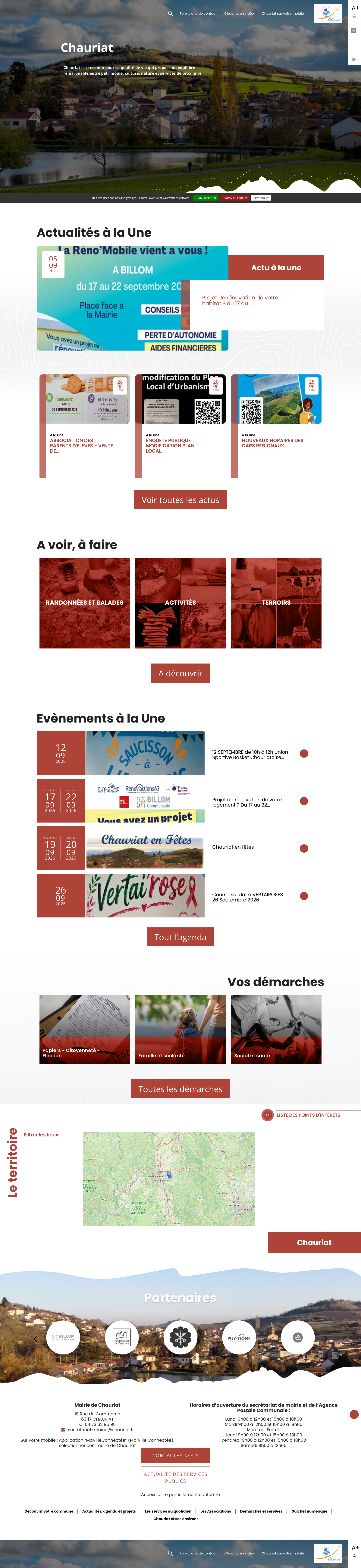 Aperçu du site