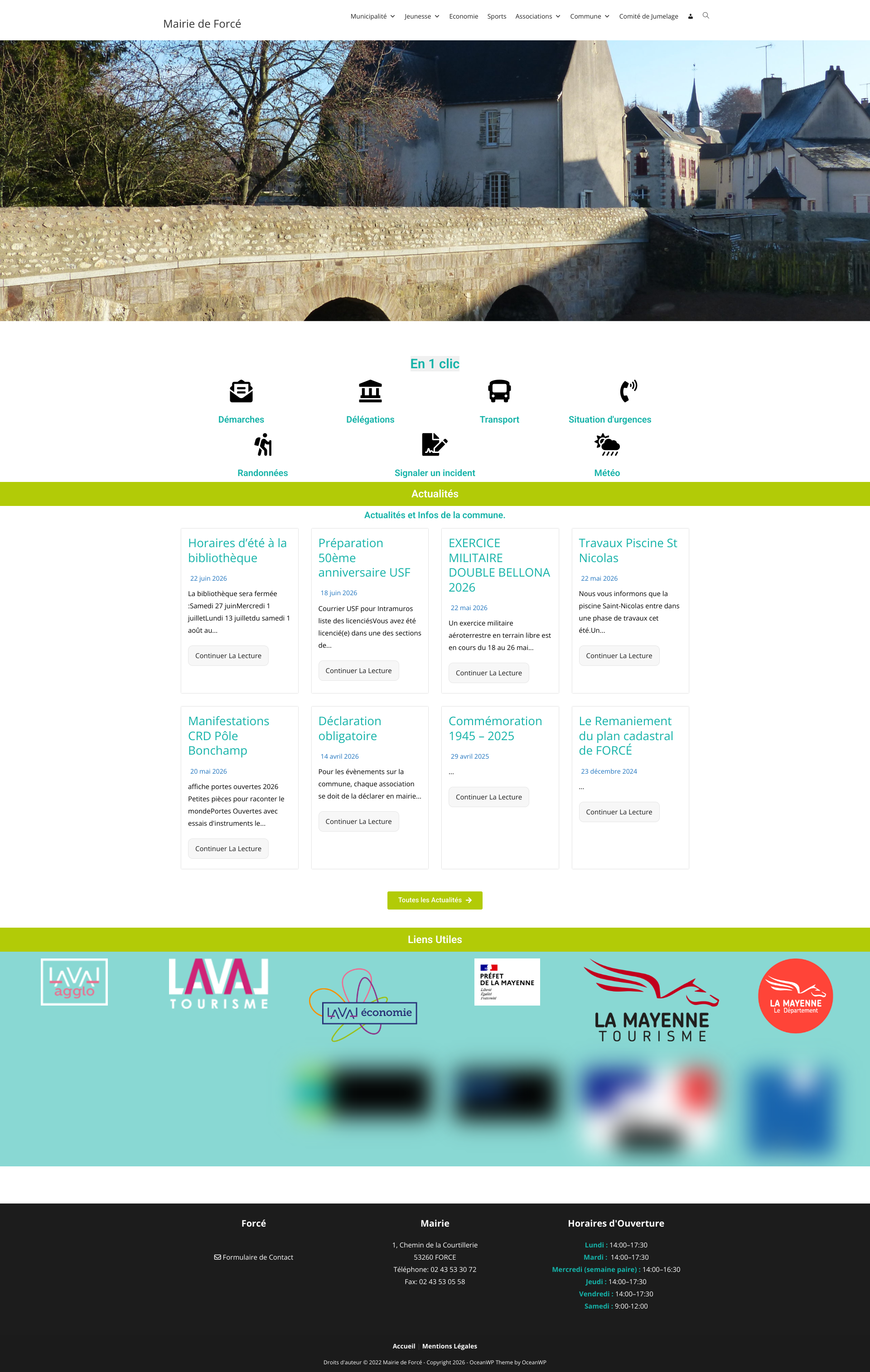 Aperçu du site