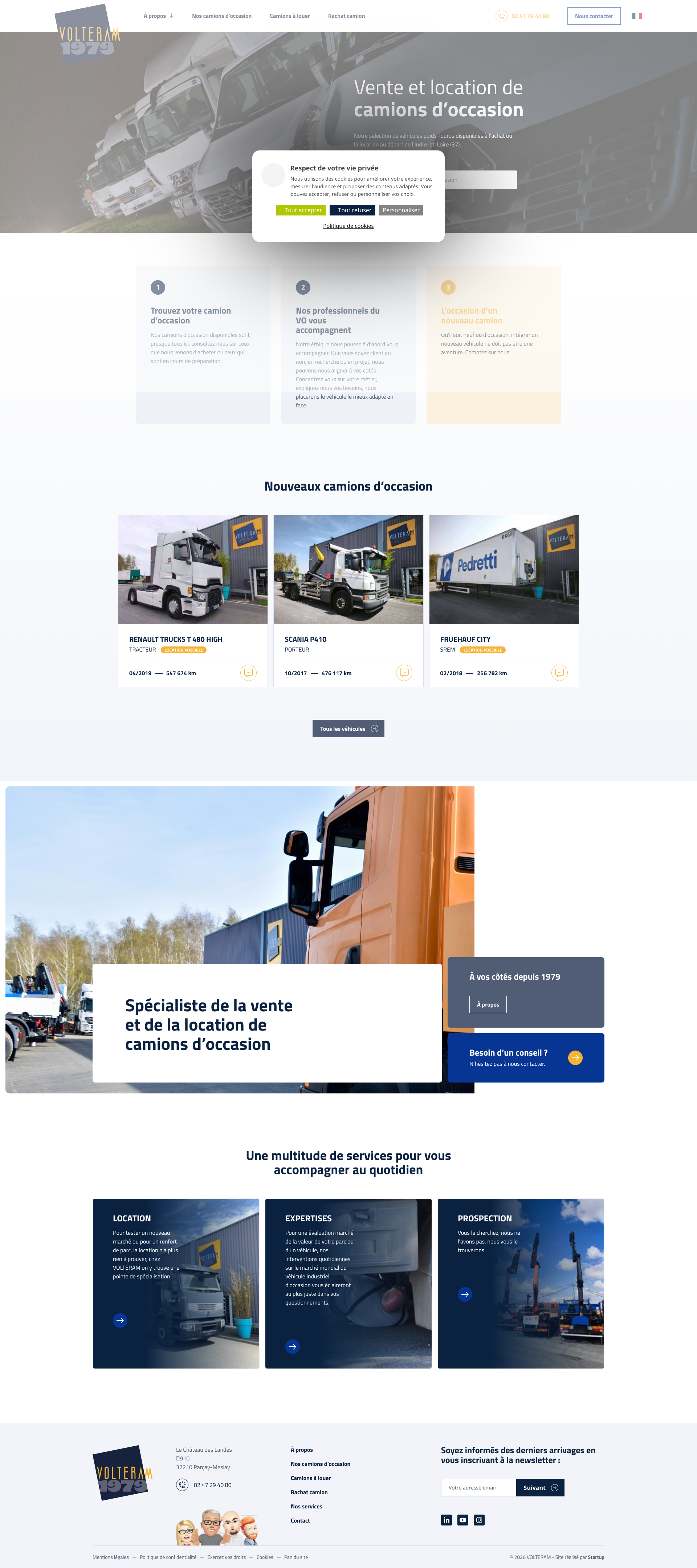 Aperçu du site
