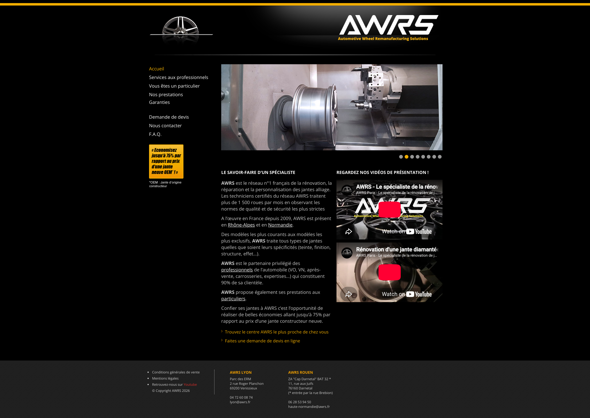 Aperçu du site
