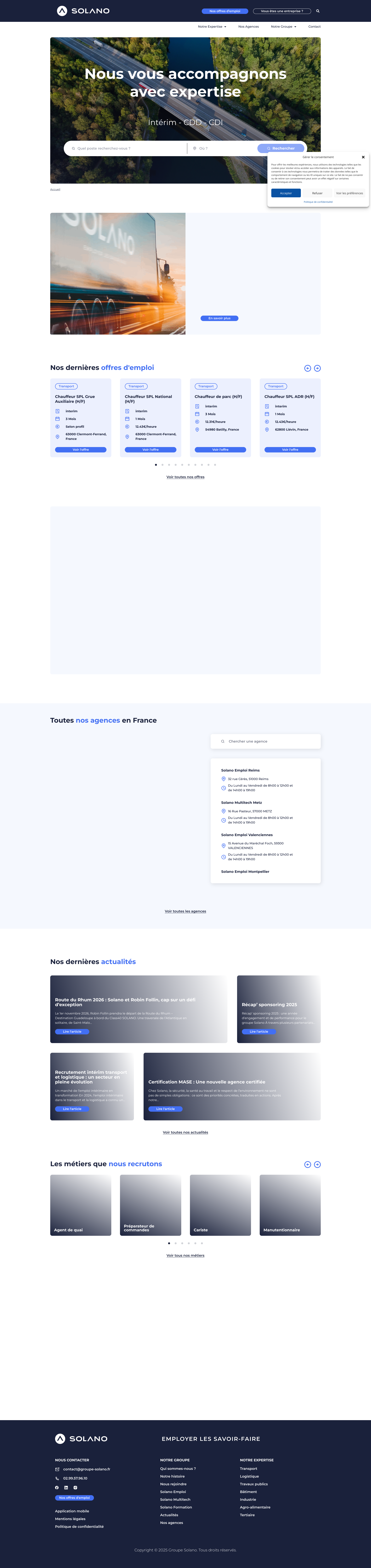 Aperçu du site