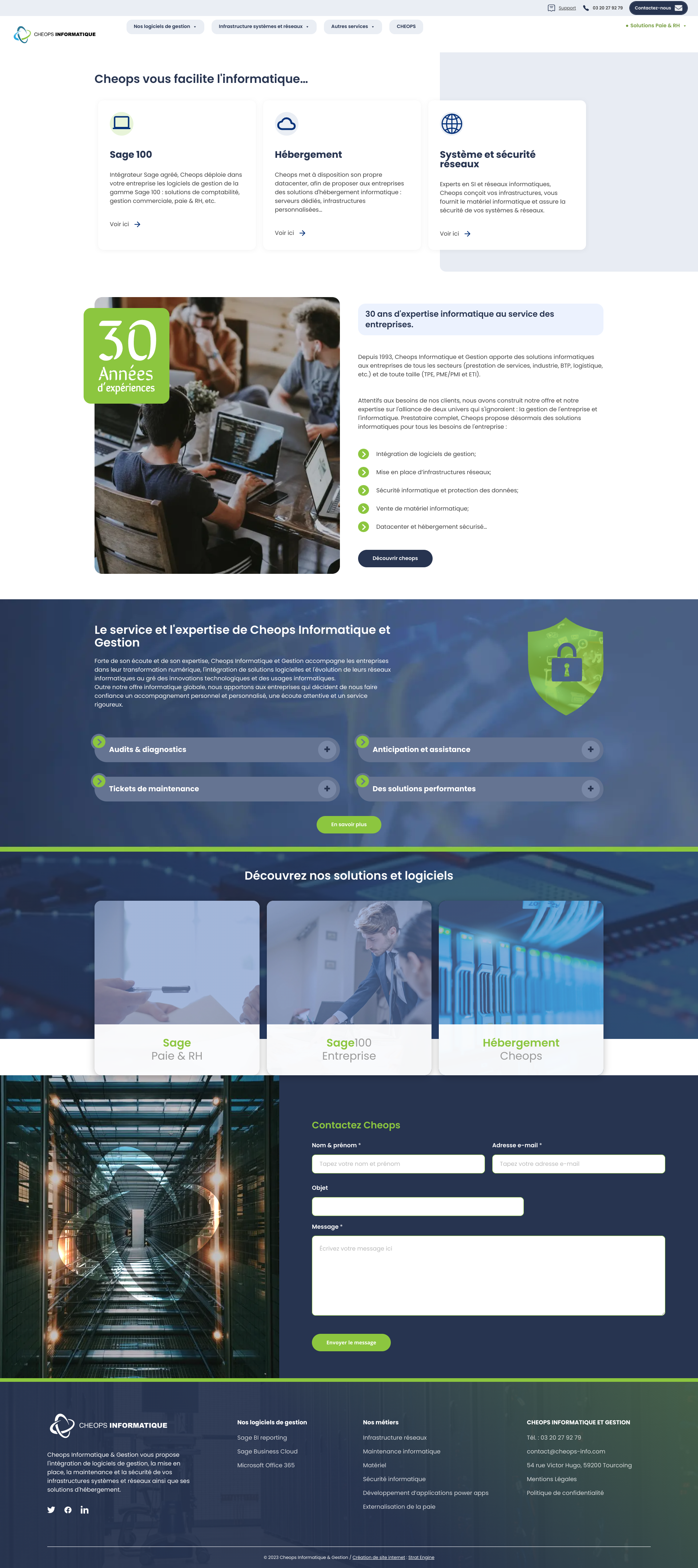 Aperçu du site