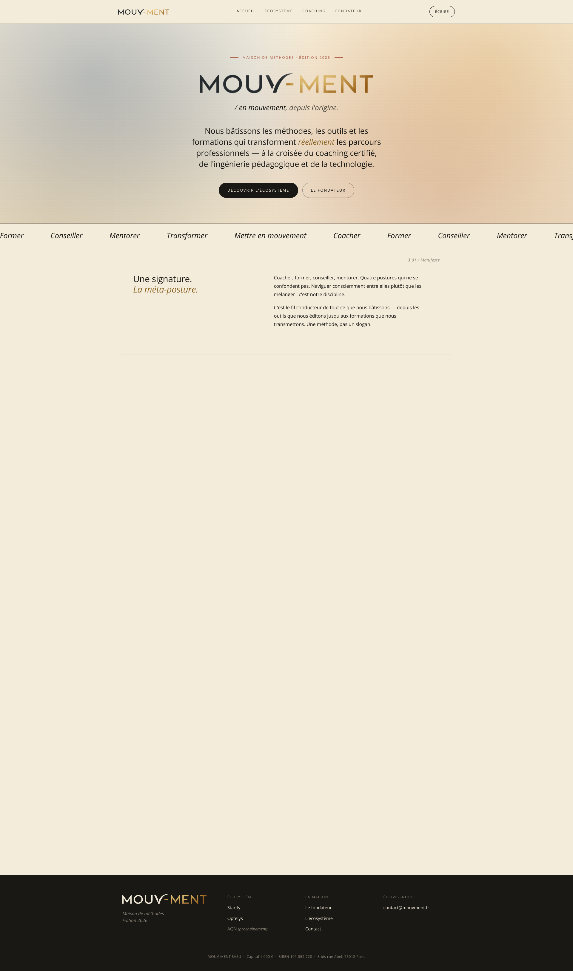 Aperçu du site