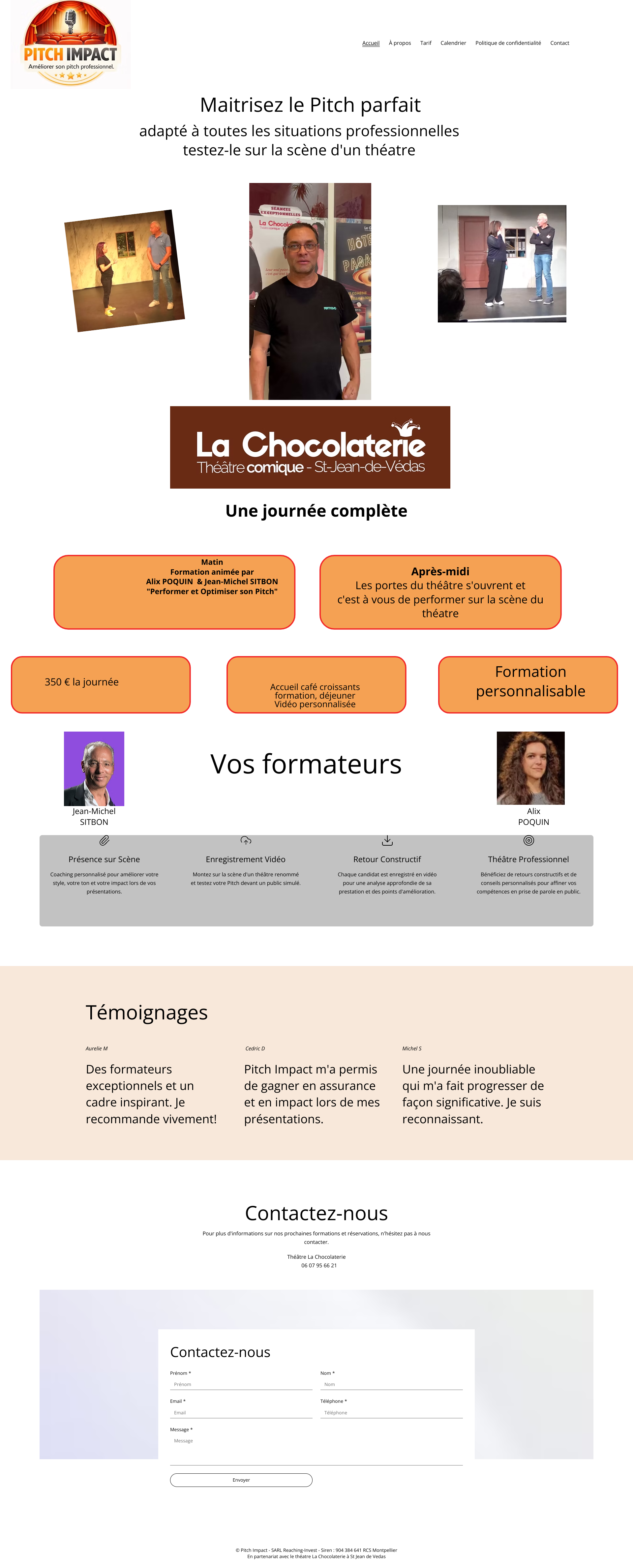 Aperçu du site