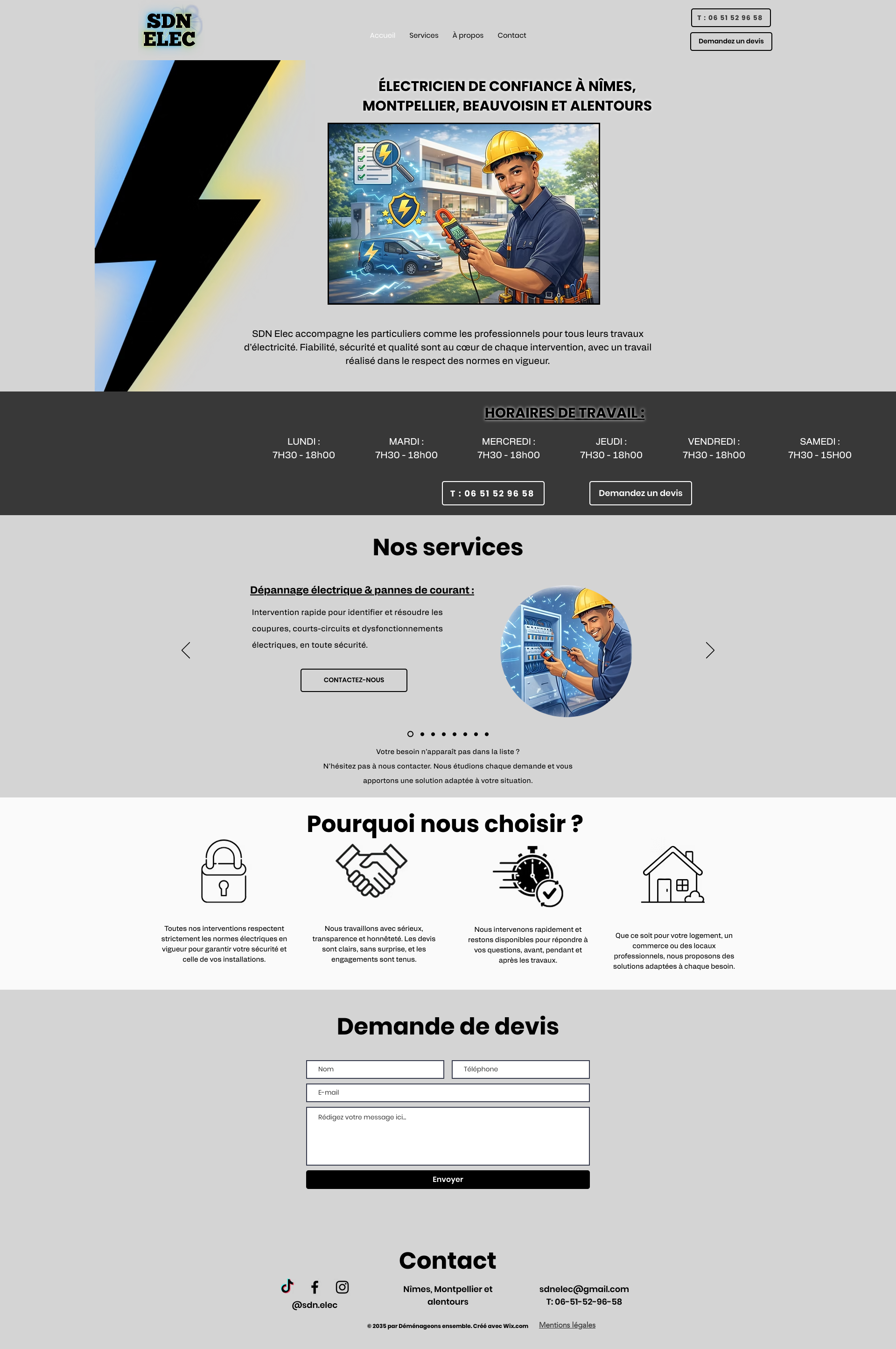 Aperçu du site