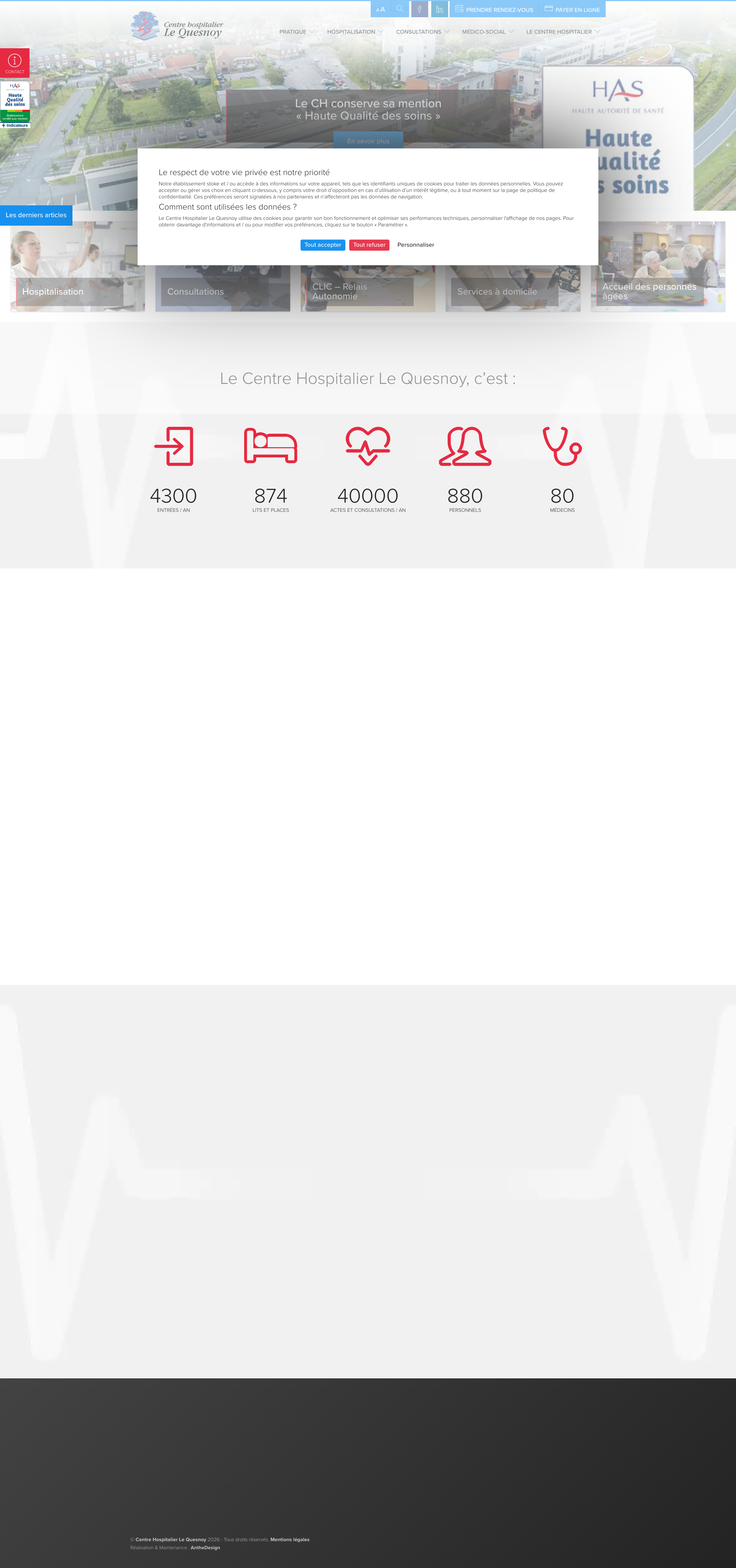 Aperçu du site