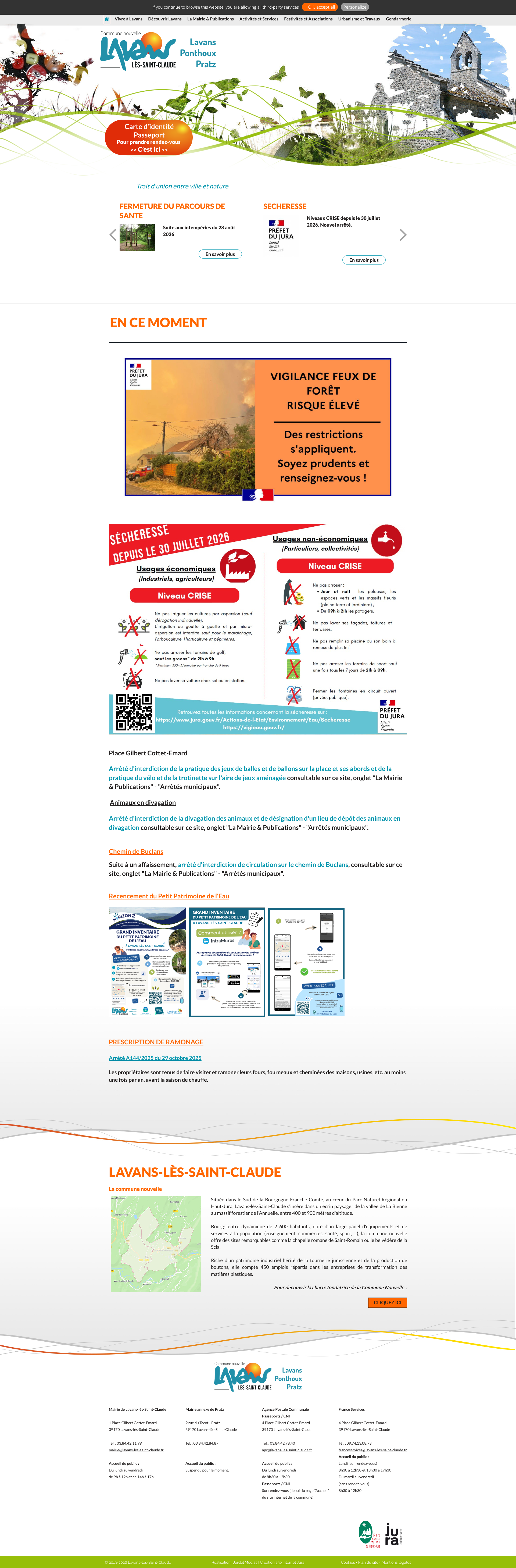 Aperçu du site