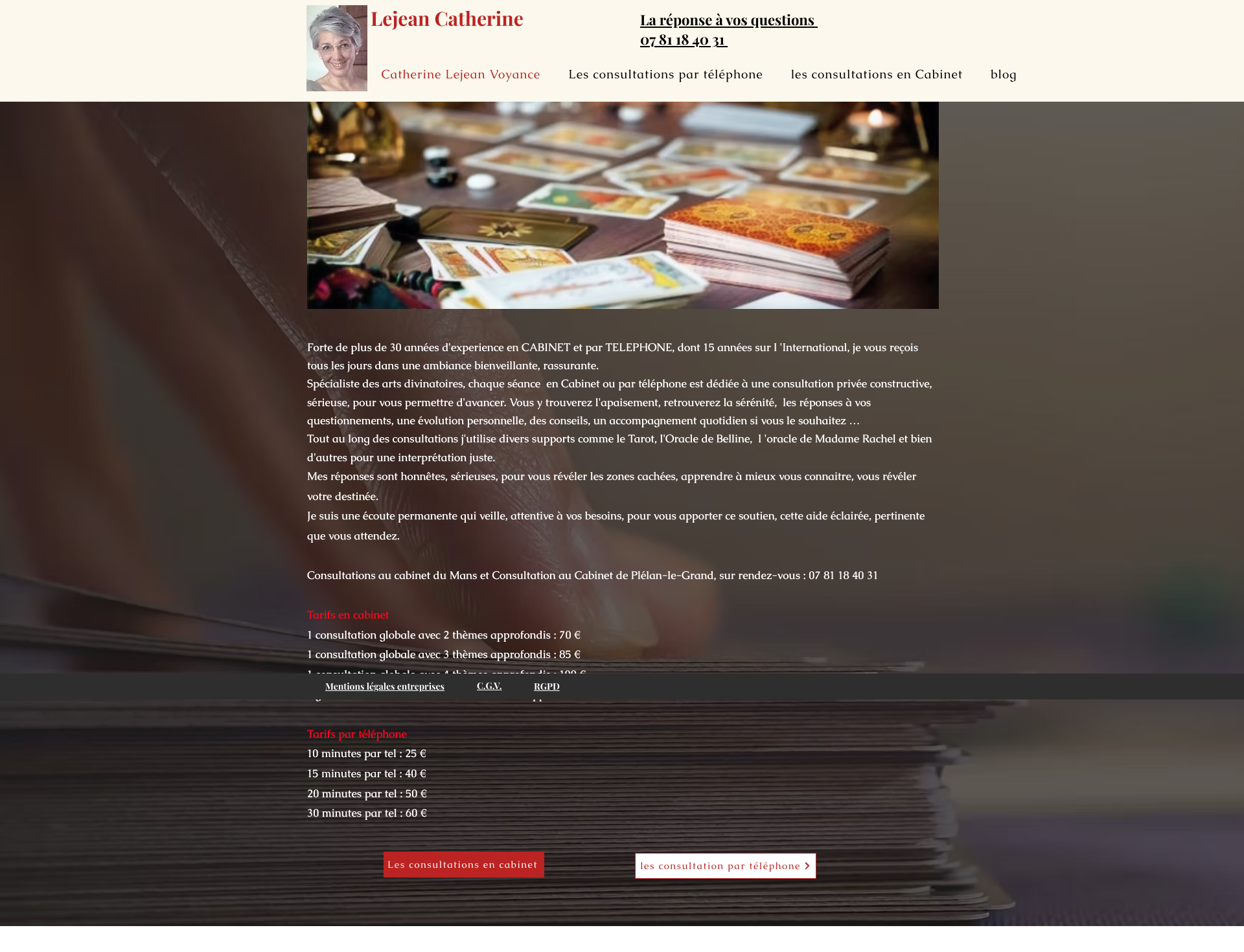 Aperçu du site
