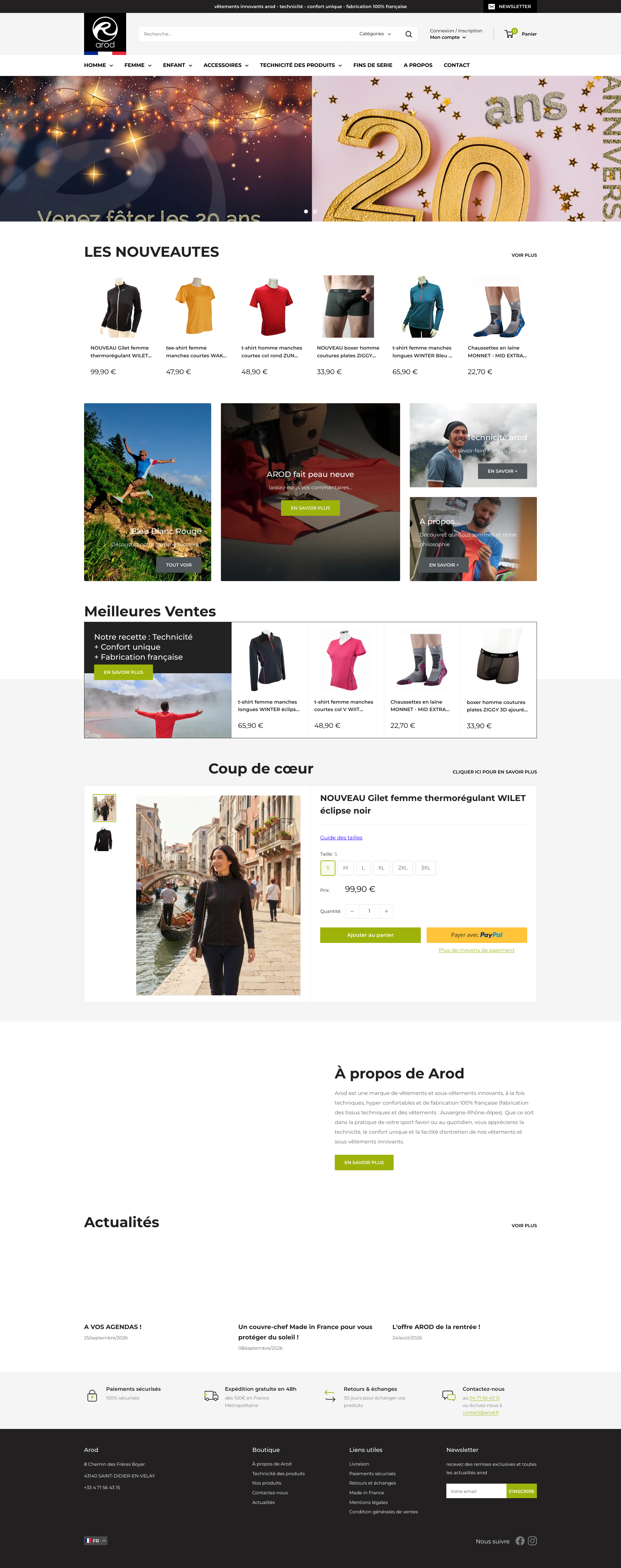 Aperçu du site