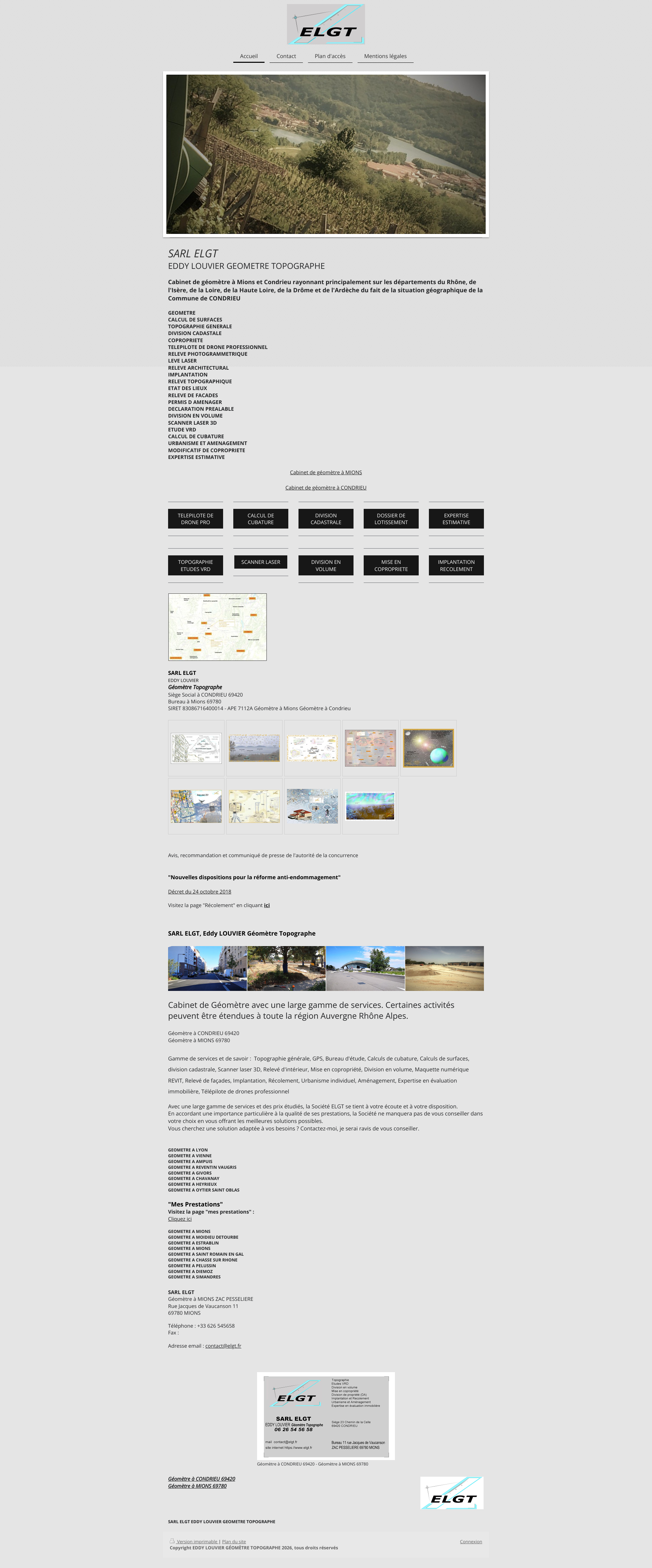Aperçu du site