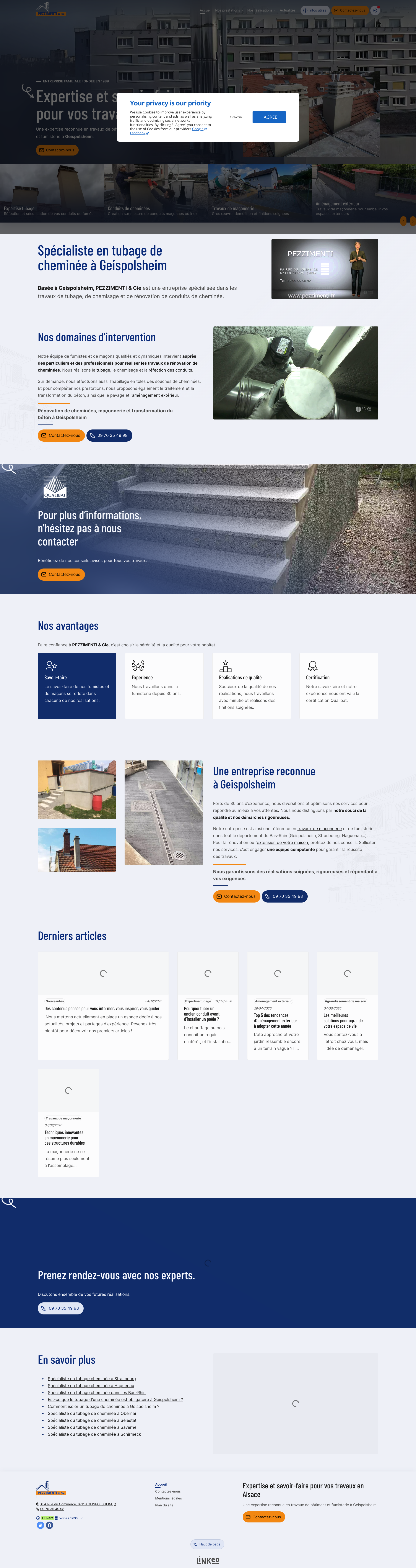 Aperçu du site