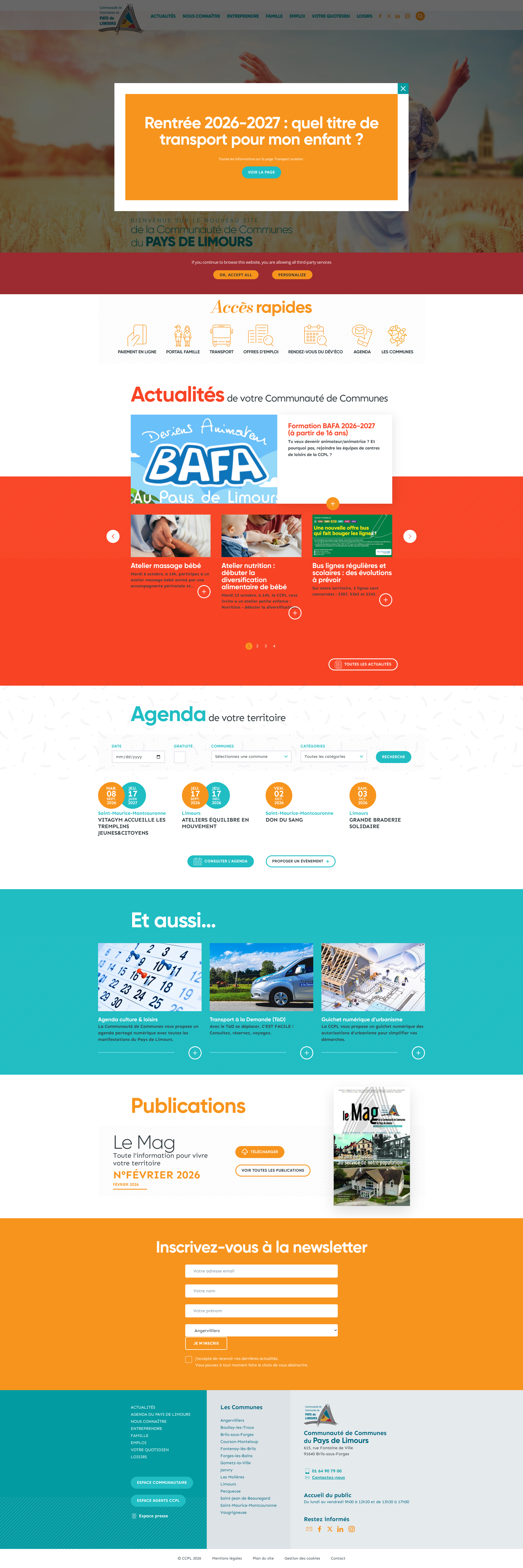 Aperçu du site