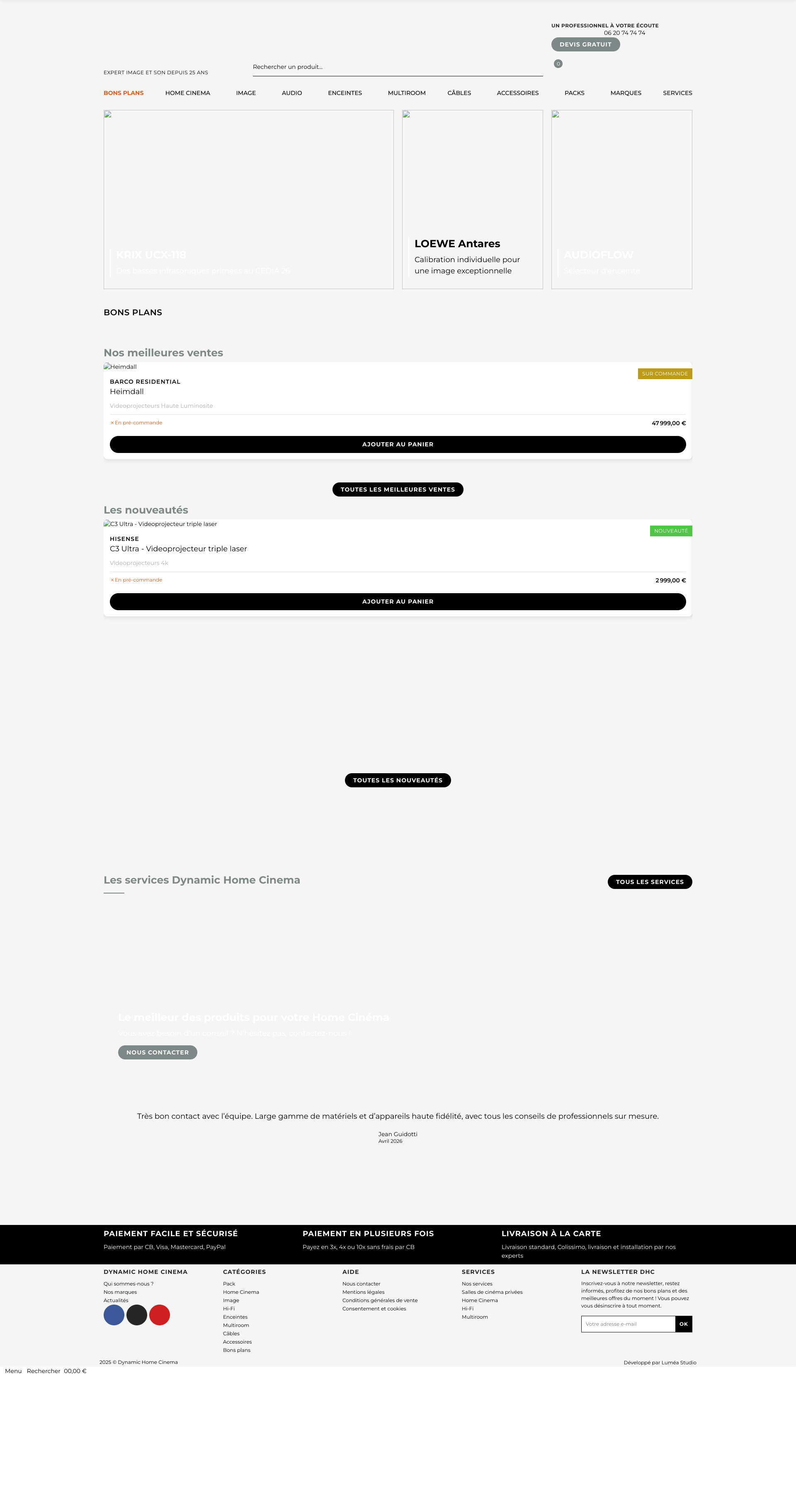 Aperçu du site