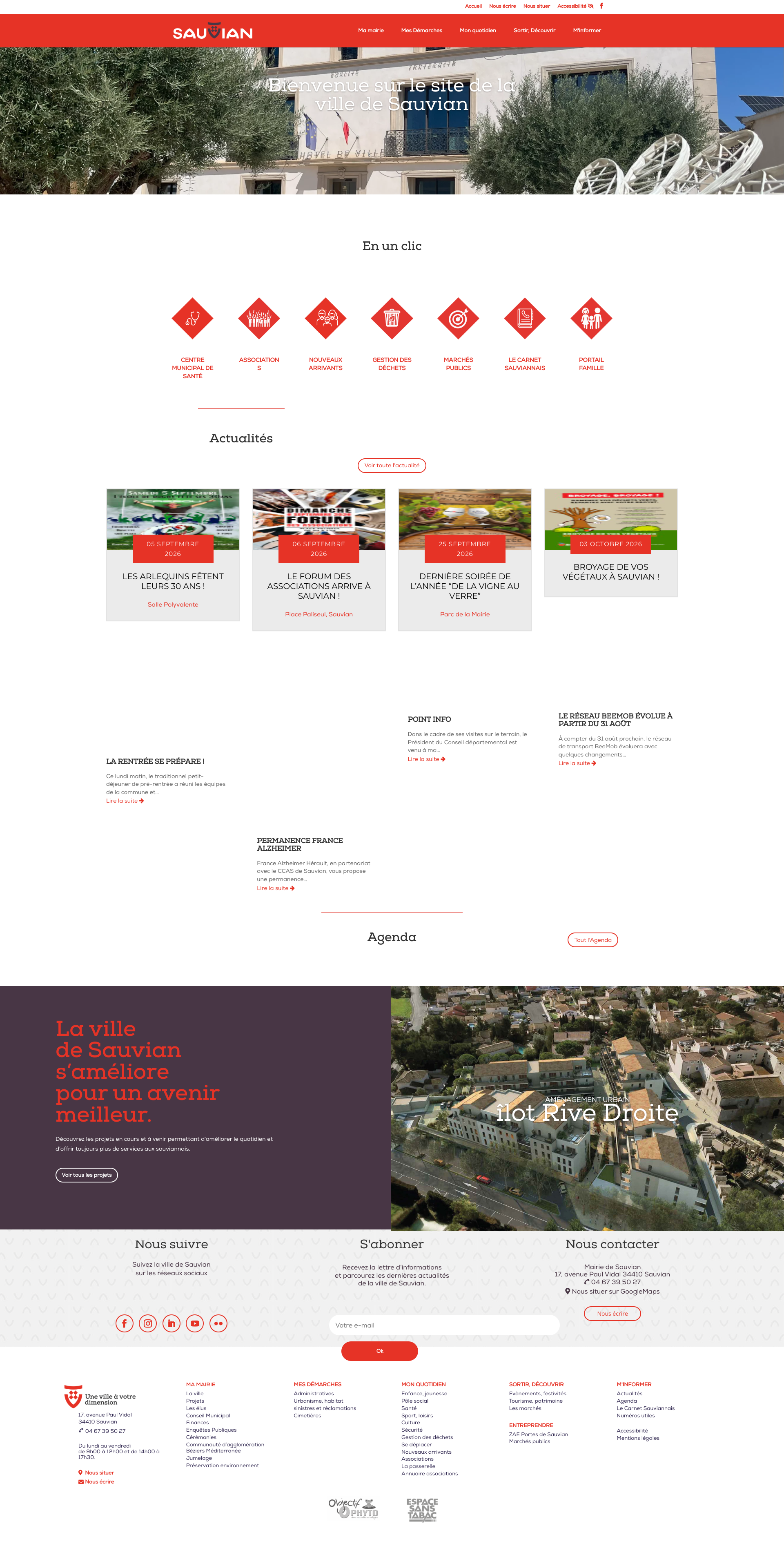 Aperçu du site