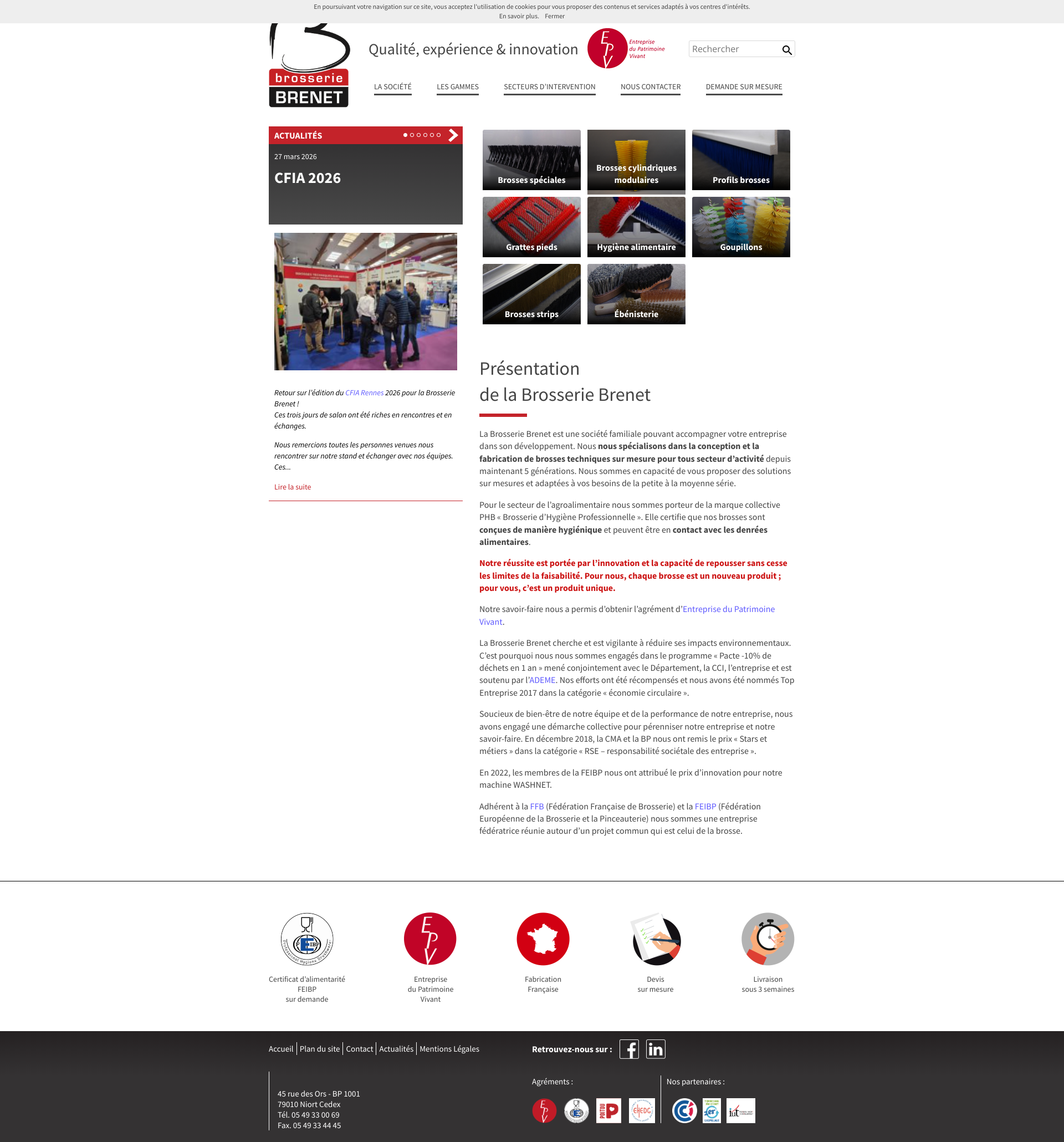Aperçu du site