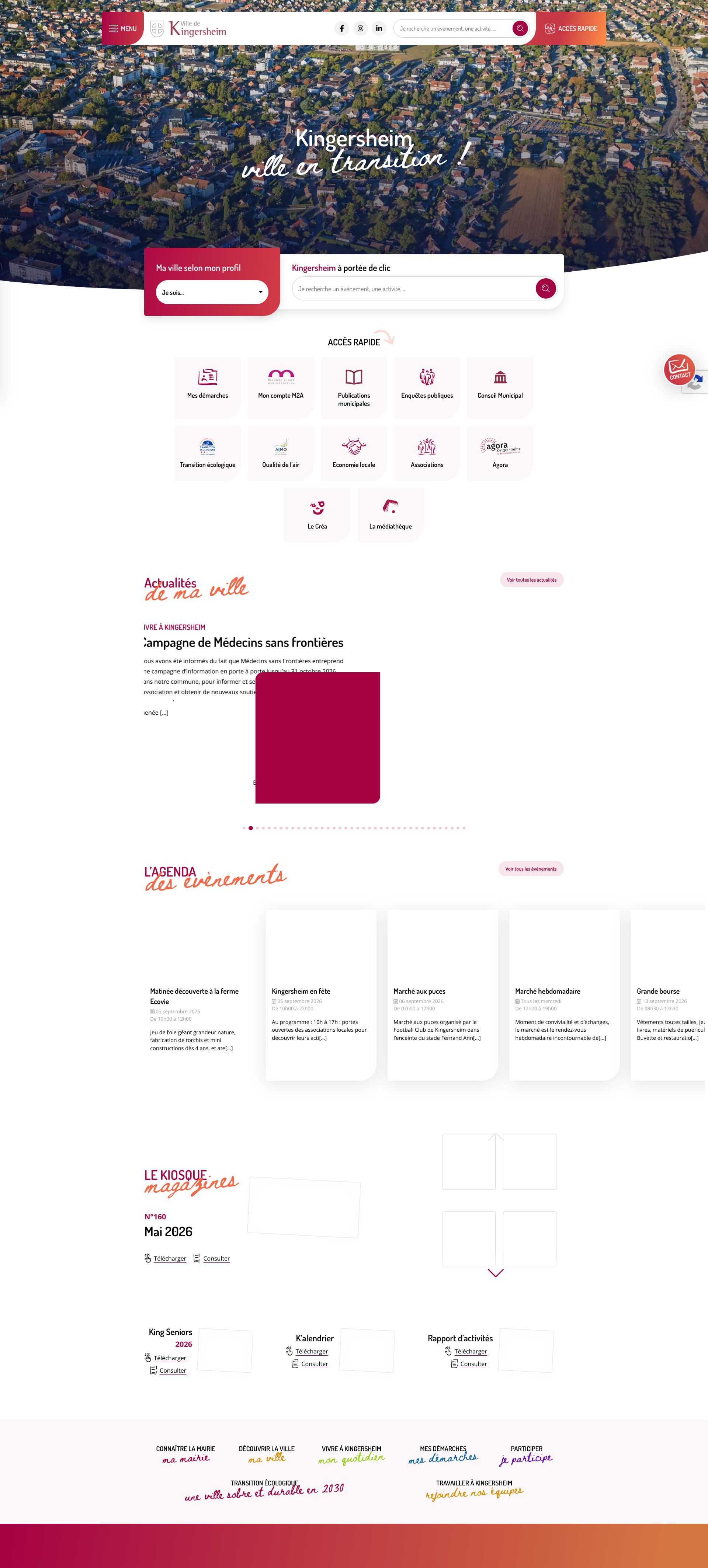 Aperçu du site