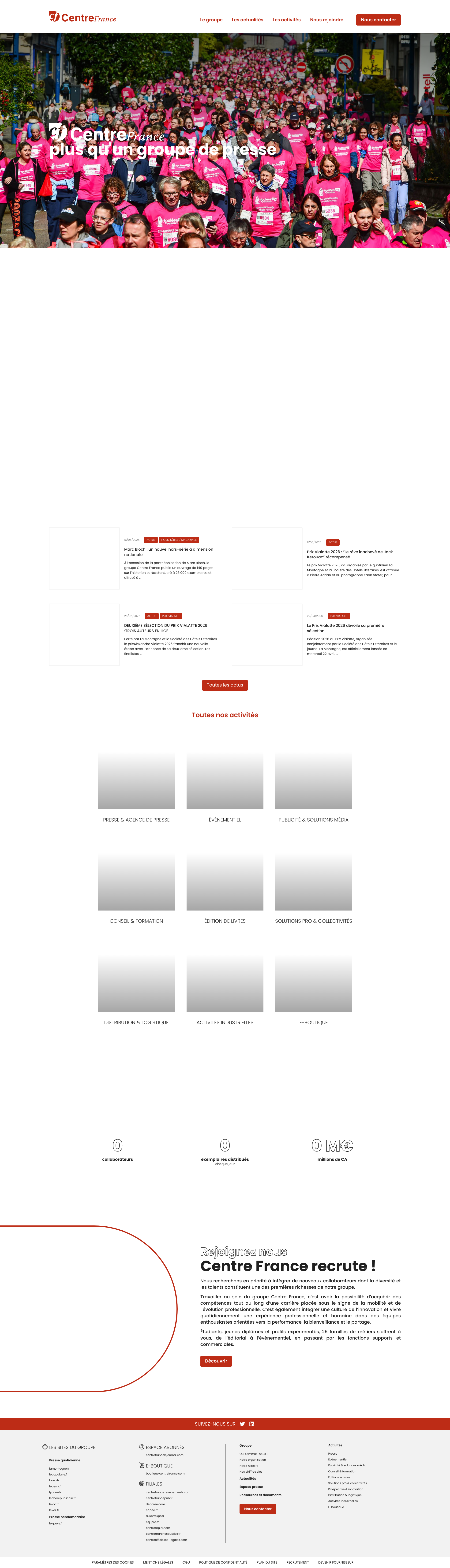 Aperçu du site