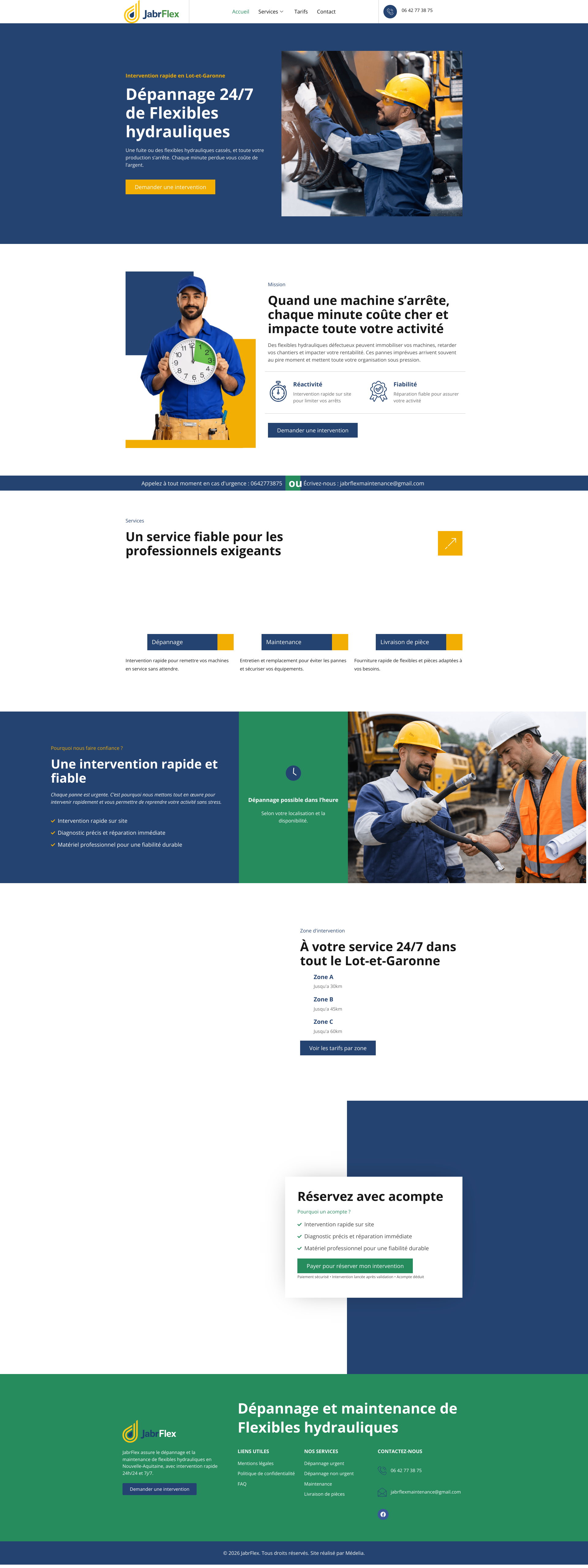 Aperçu du site