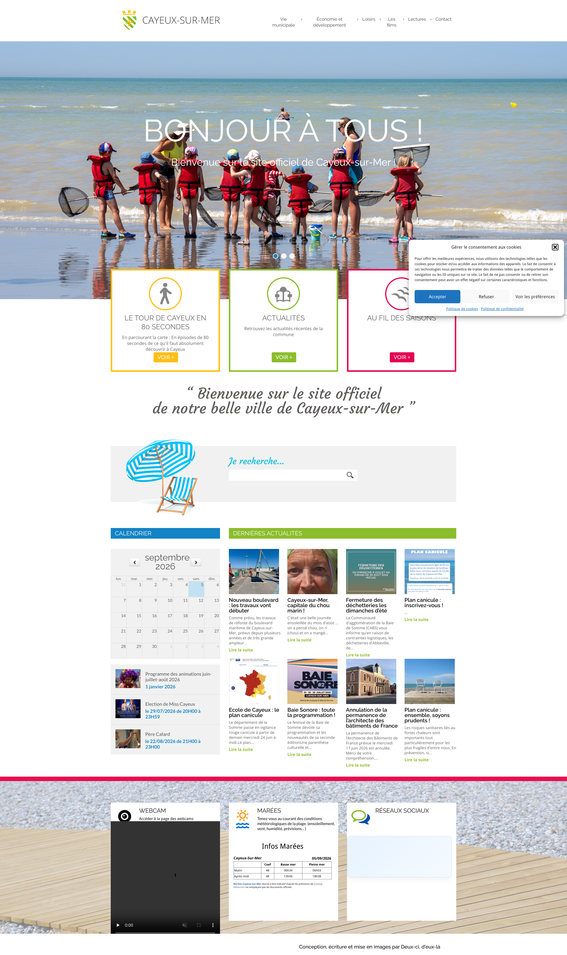 Aperçu du site