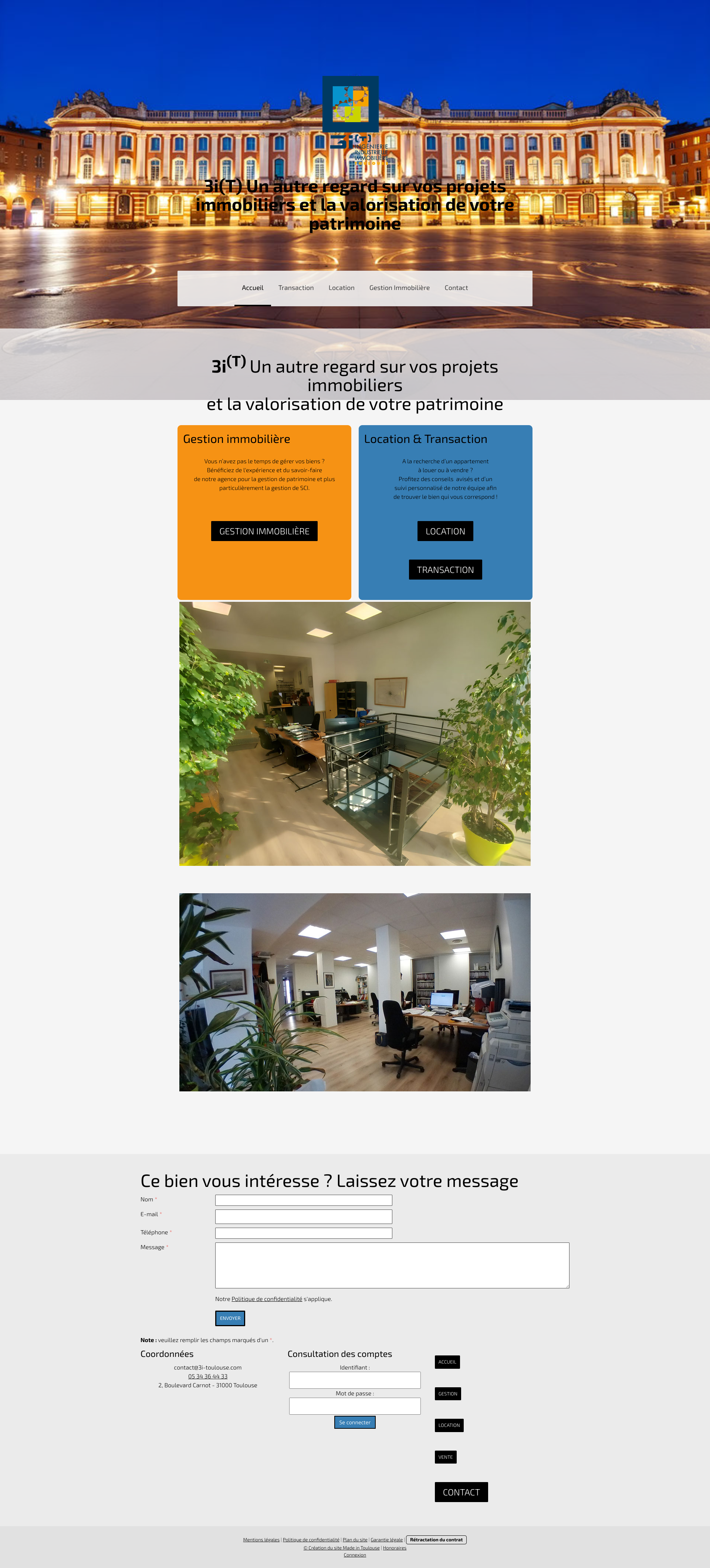 Aperçu du site
