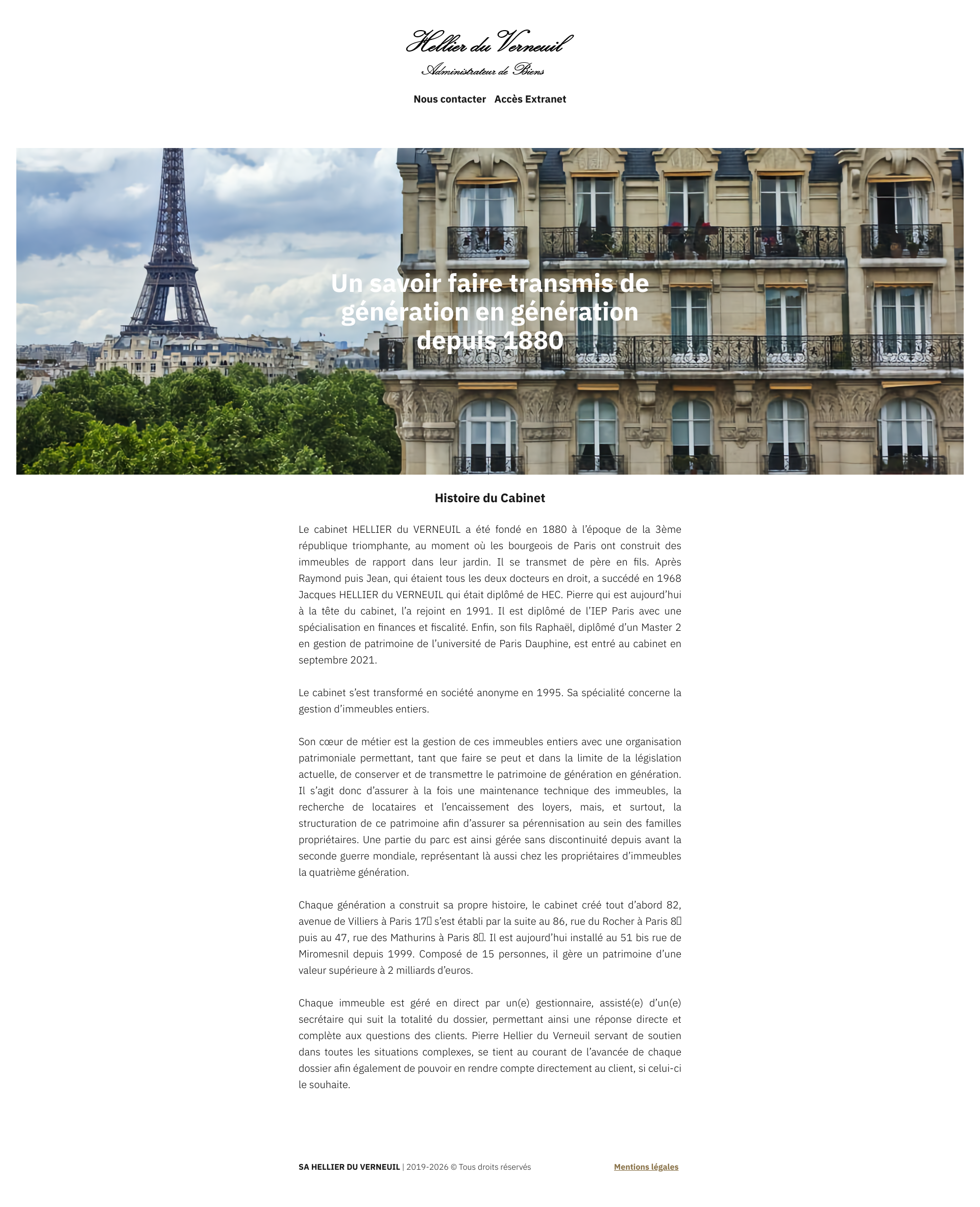 Aperçu du site