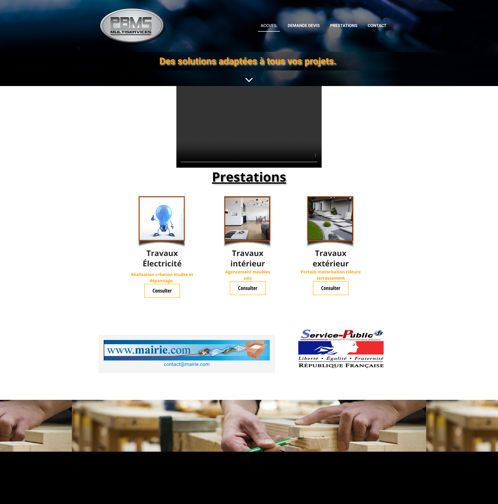 Aperçu du site
