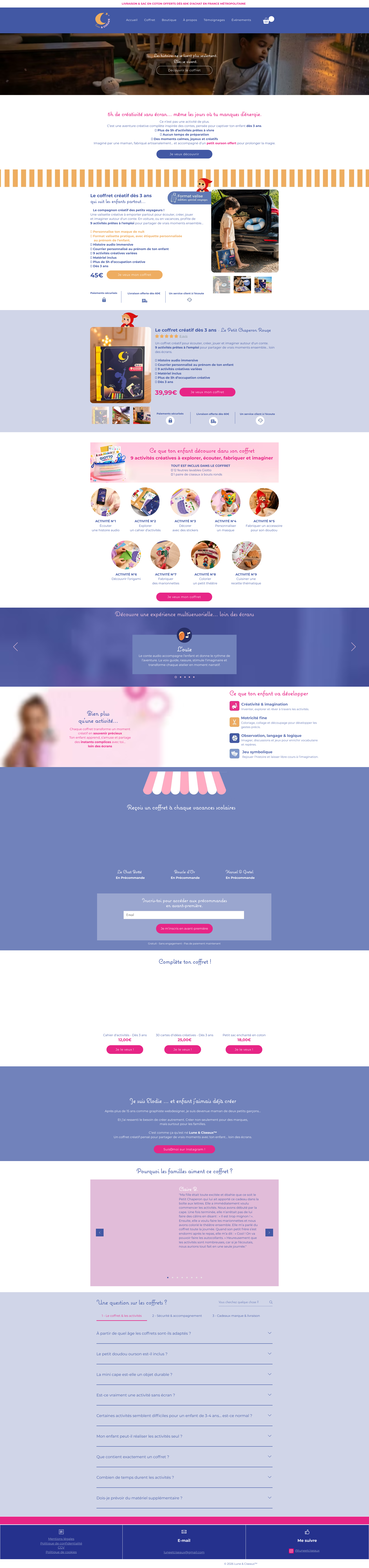 Aperçu du site