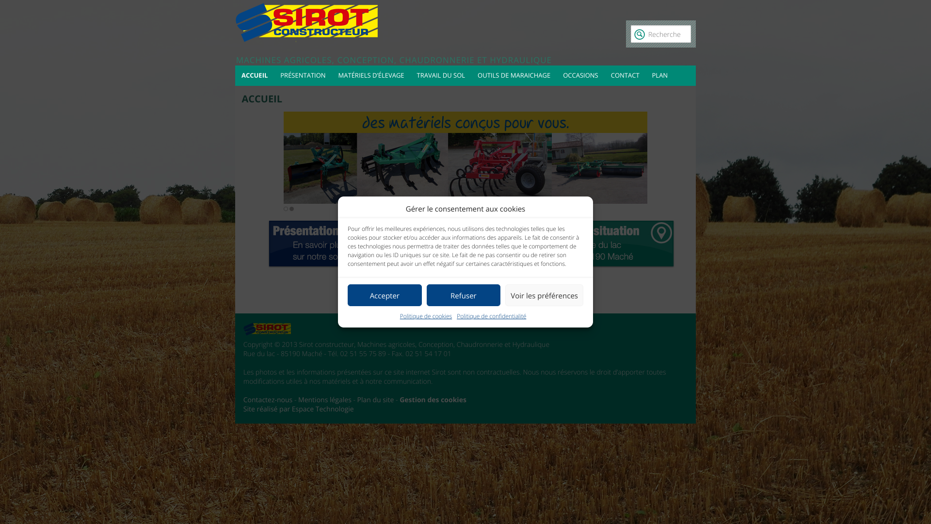 Aperçu du site
