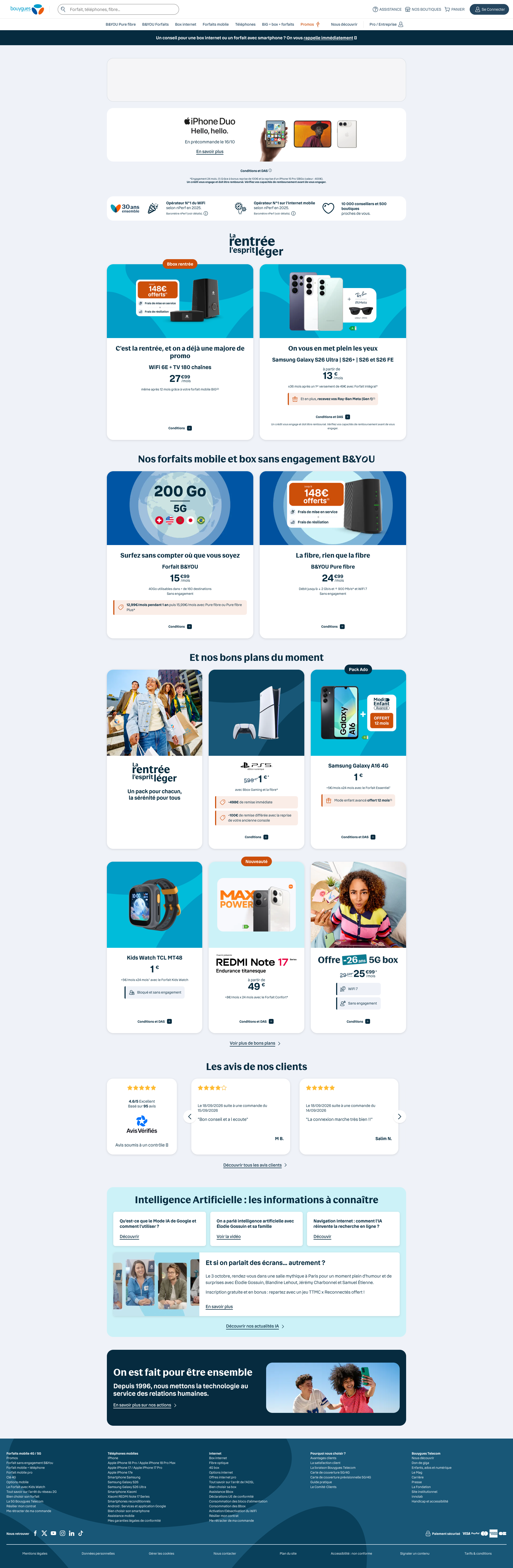 Aperçu du site