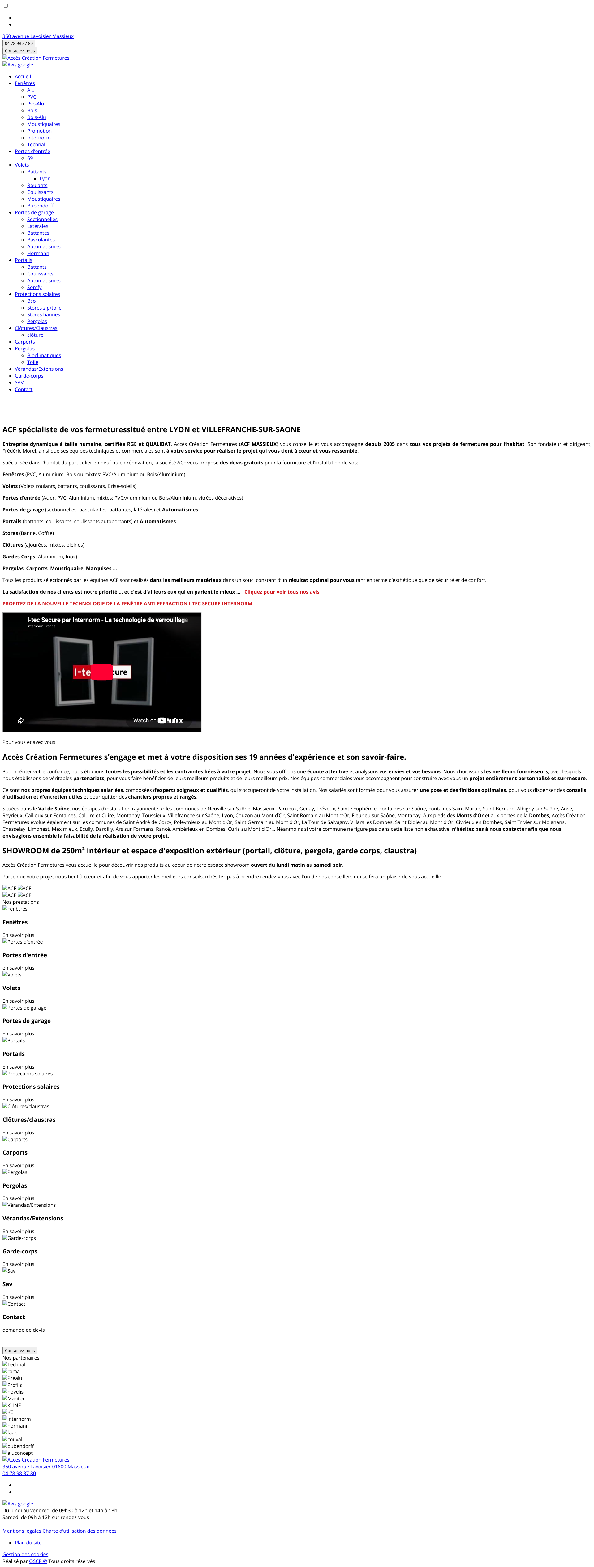 Aperçu du site