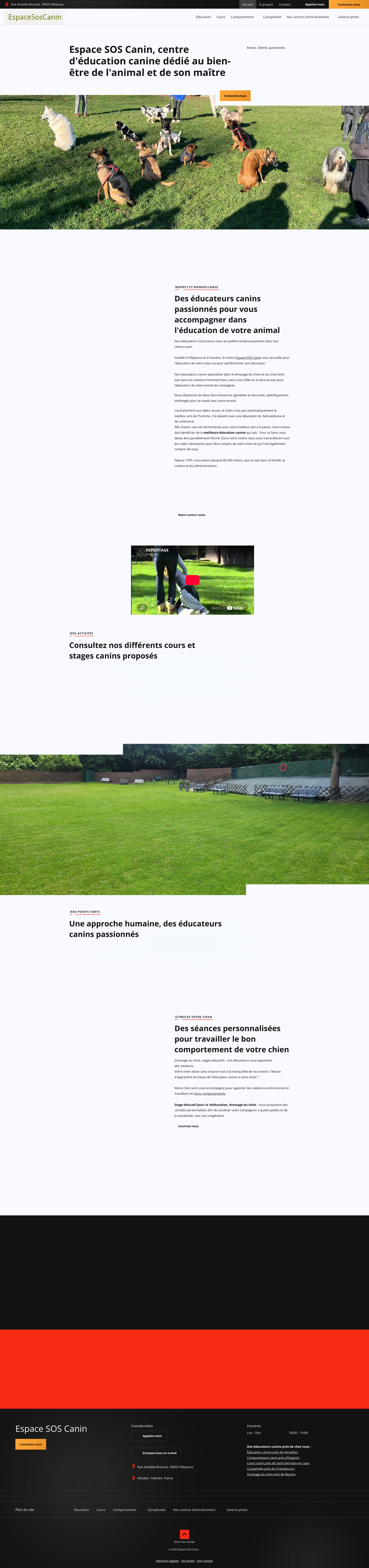 Aperçu du site