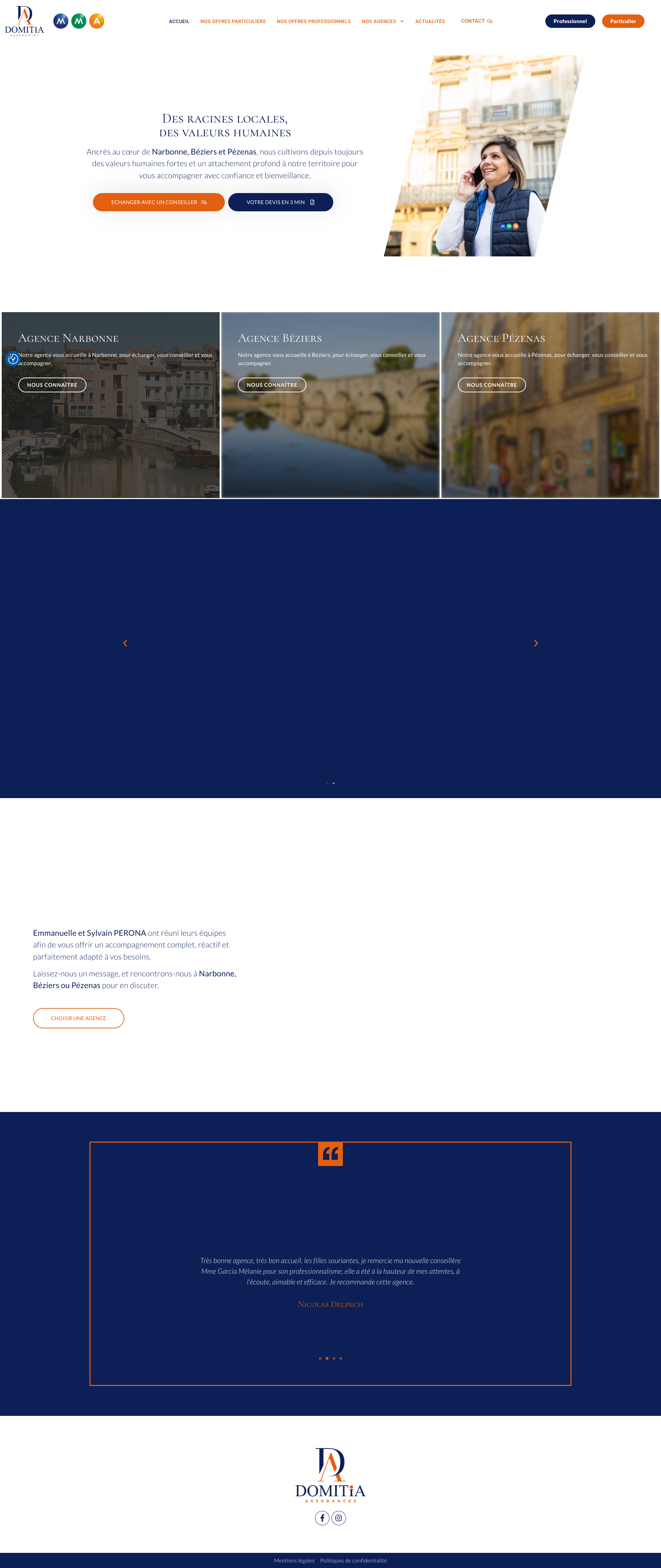 Aperçu du site
