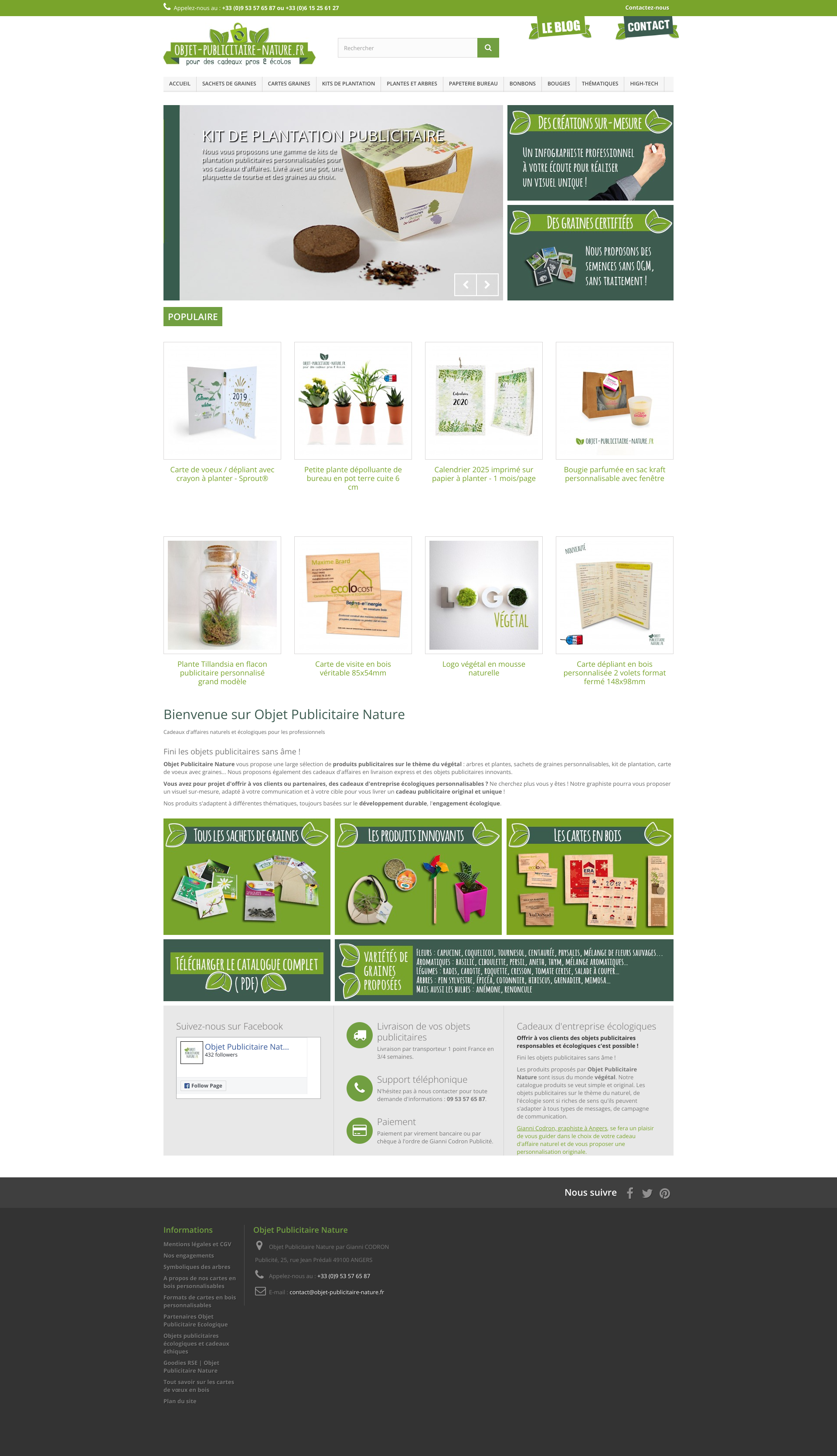 Aperçu du site