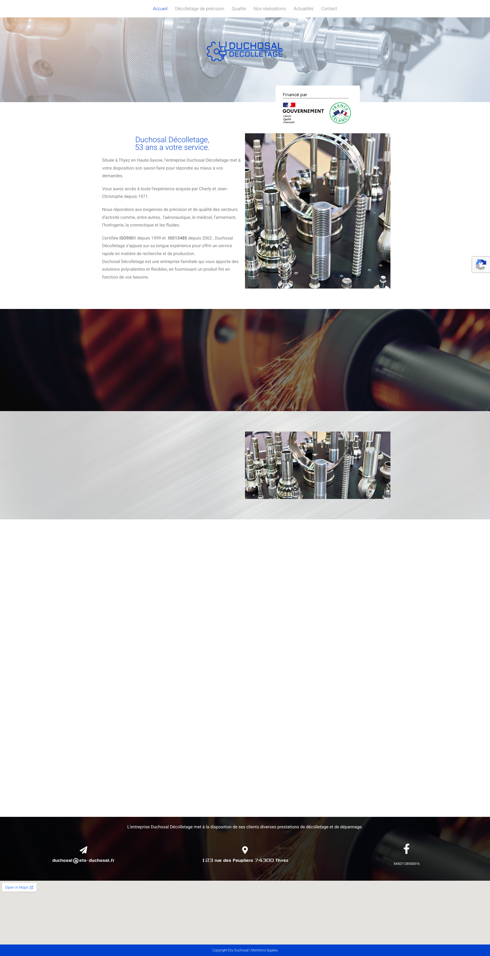 Aperçu du site