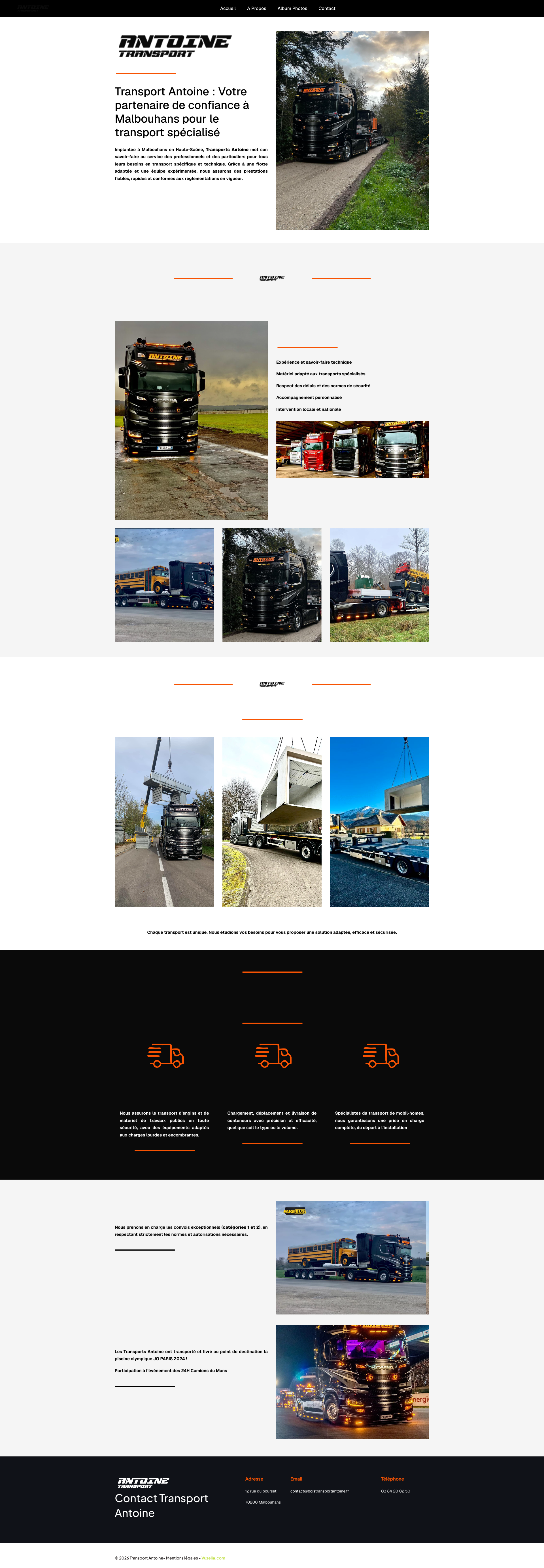 Aperçu du site
