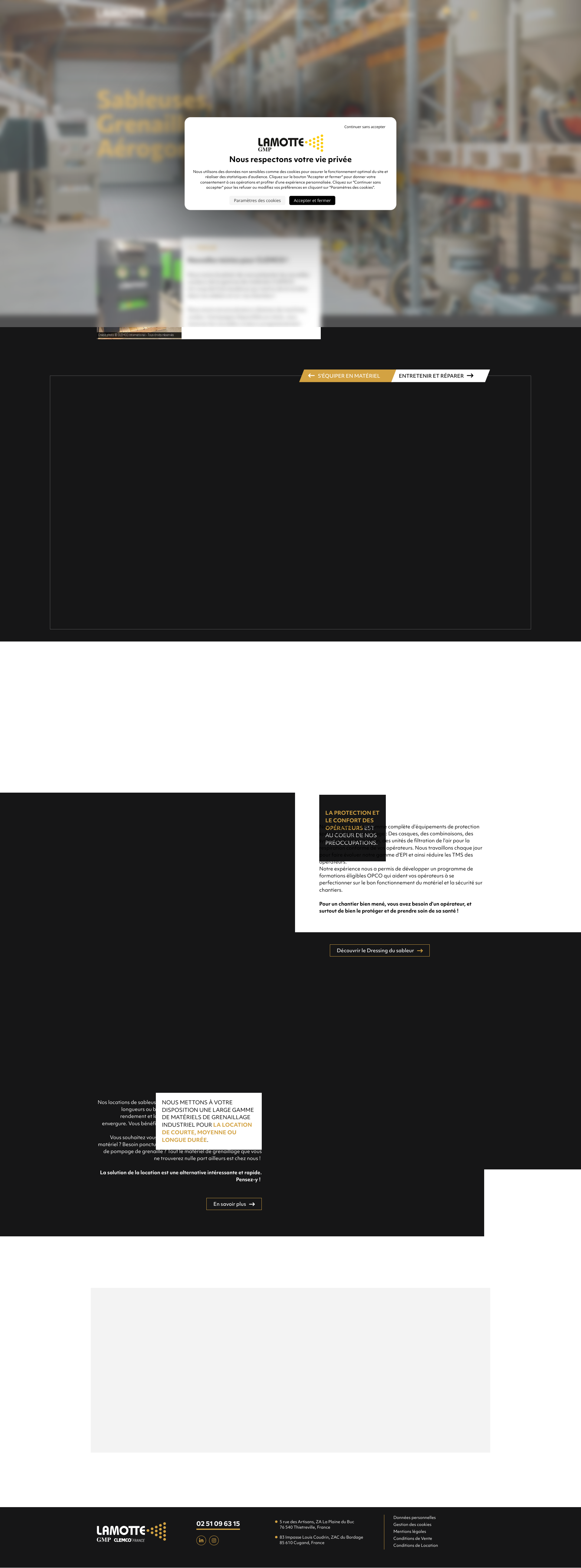 Aperçu du site
