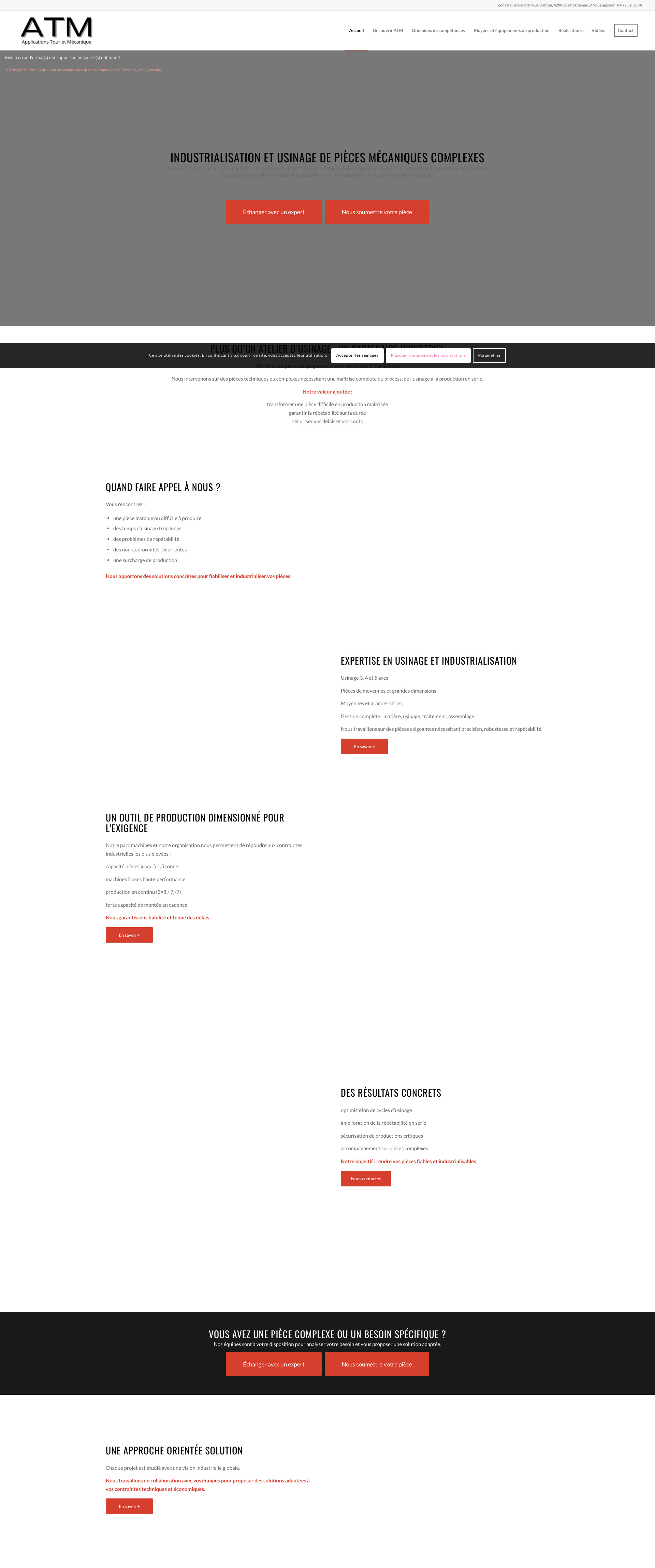 Aperçu du site