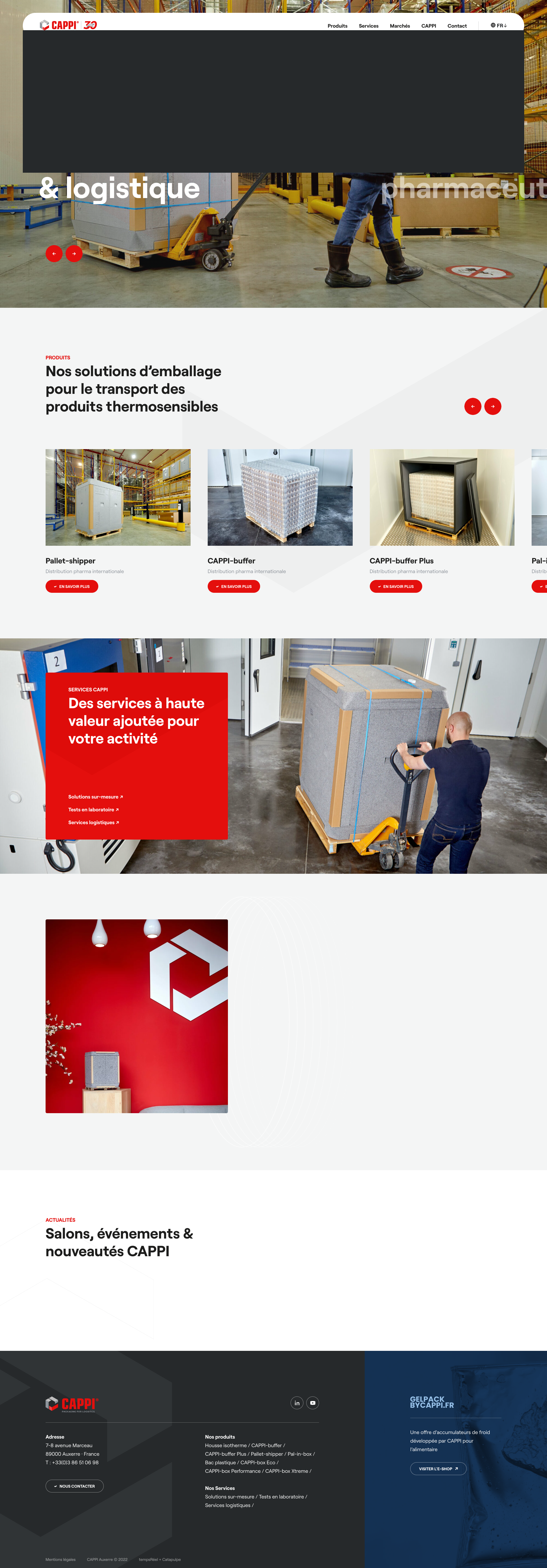 Aperçu du site
