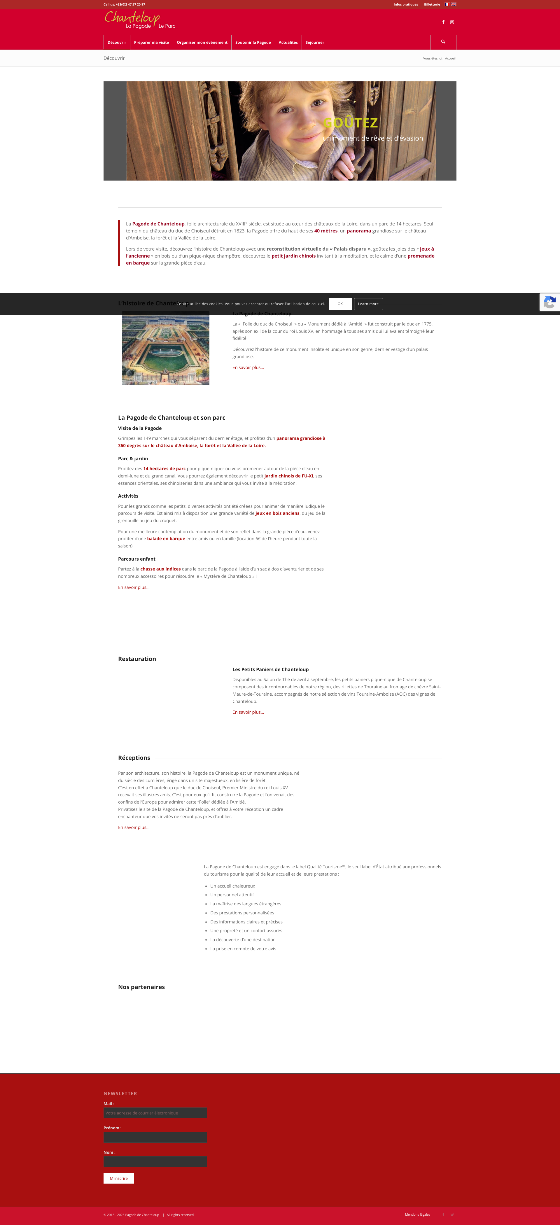 Aperçu du site