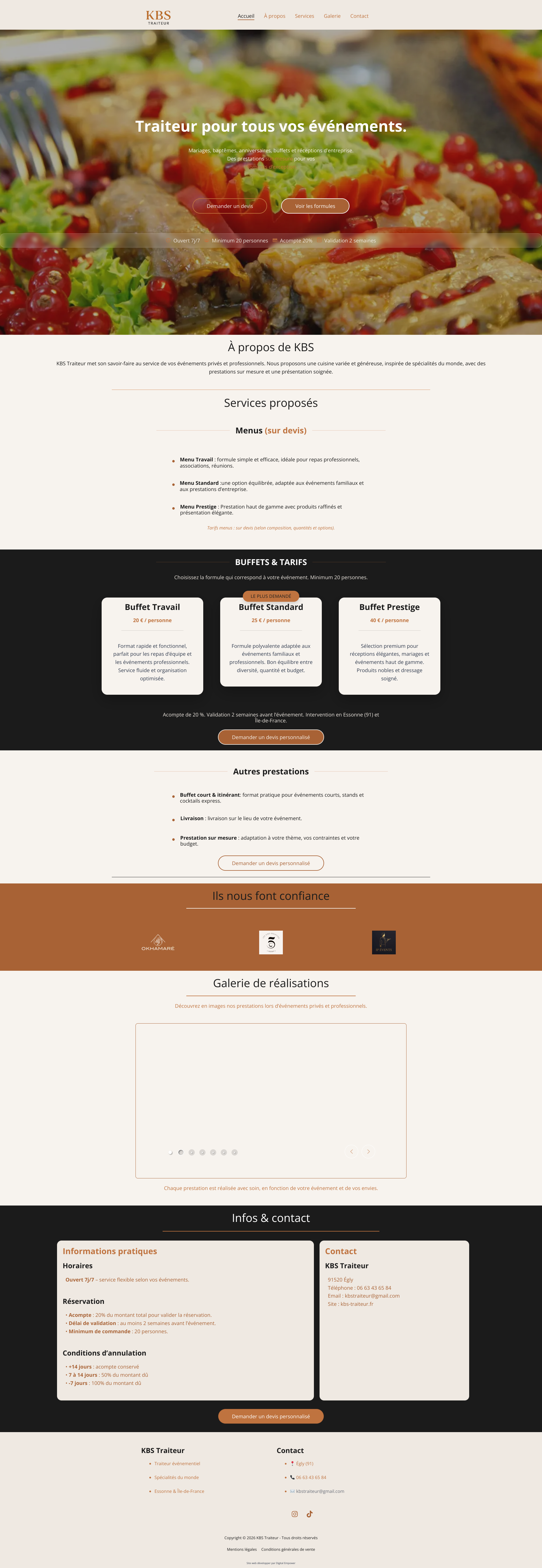 Aperçu du site