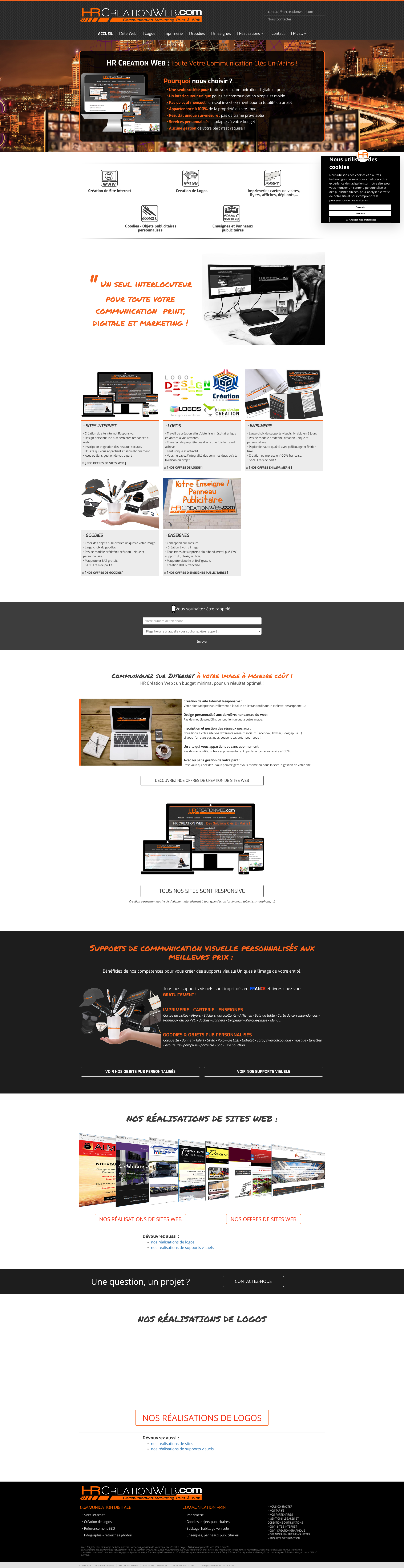 Aperçu du site