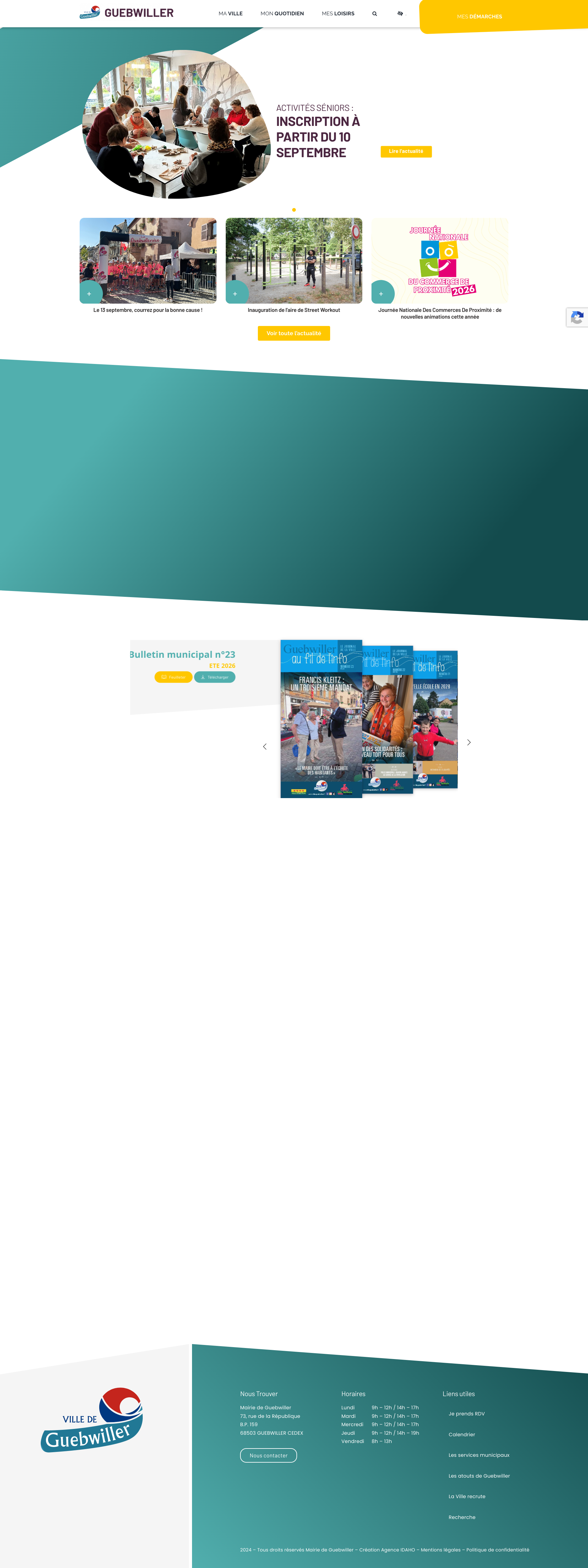 Aperçu du site