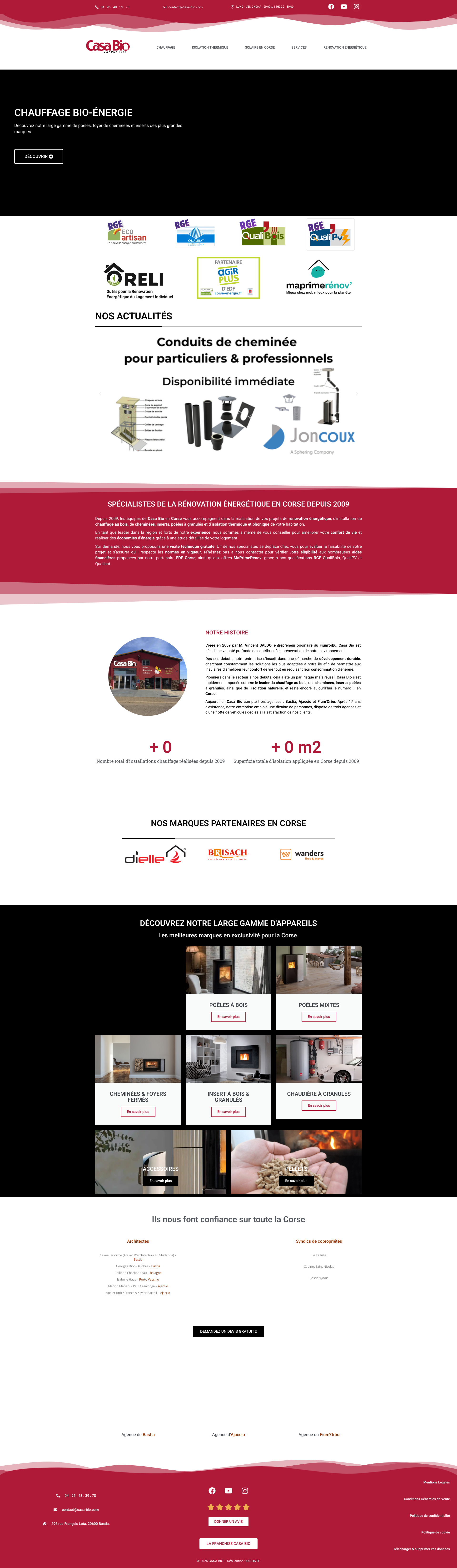 Aperçu du site