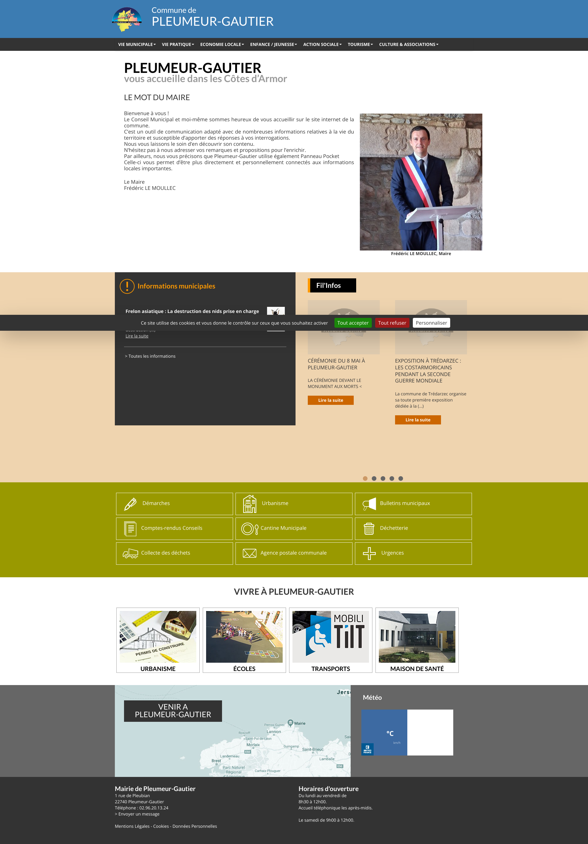 Aperçu du site