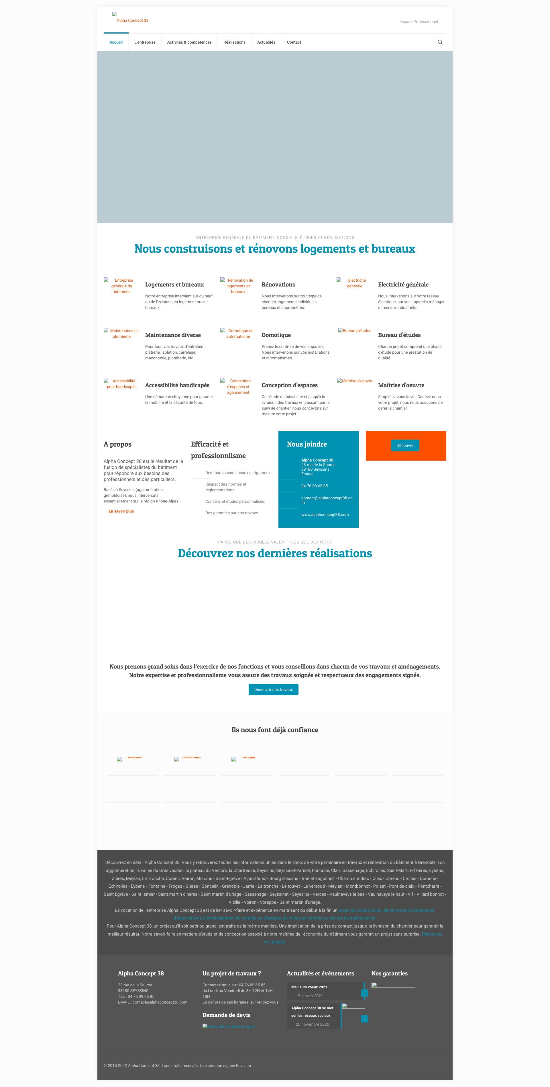 Aperçu du site