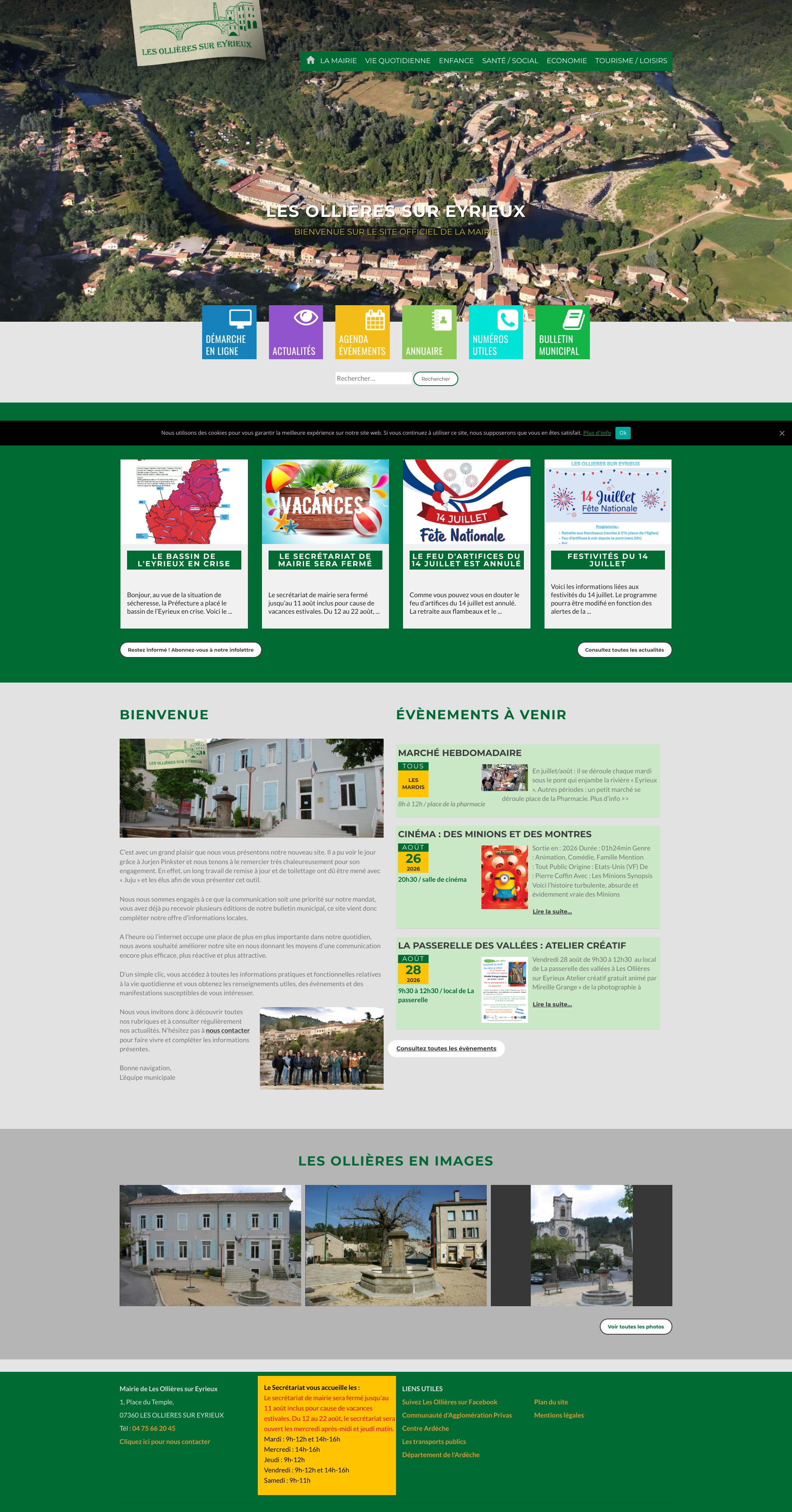 Aperçu du site