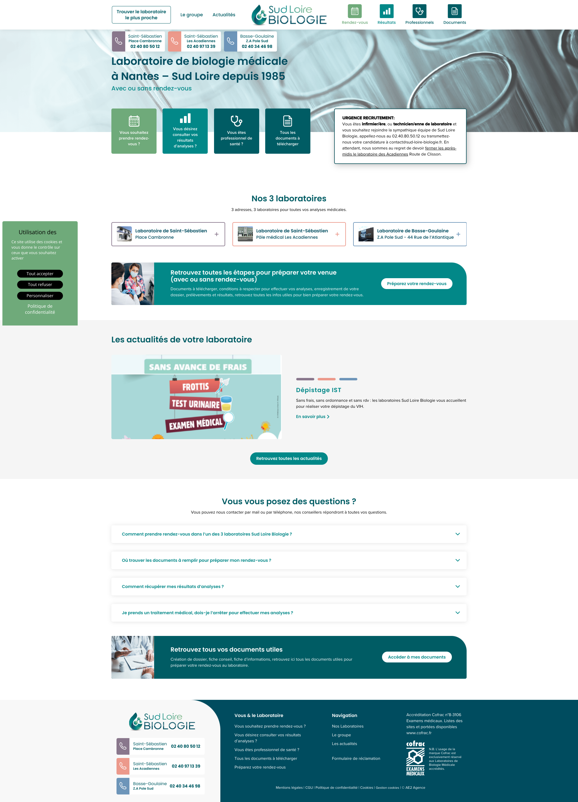 Aperçu du site